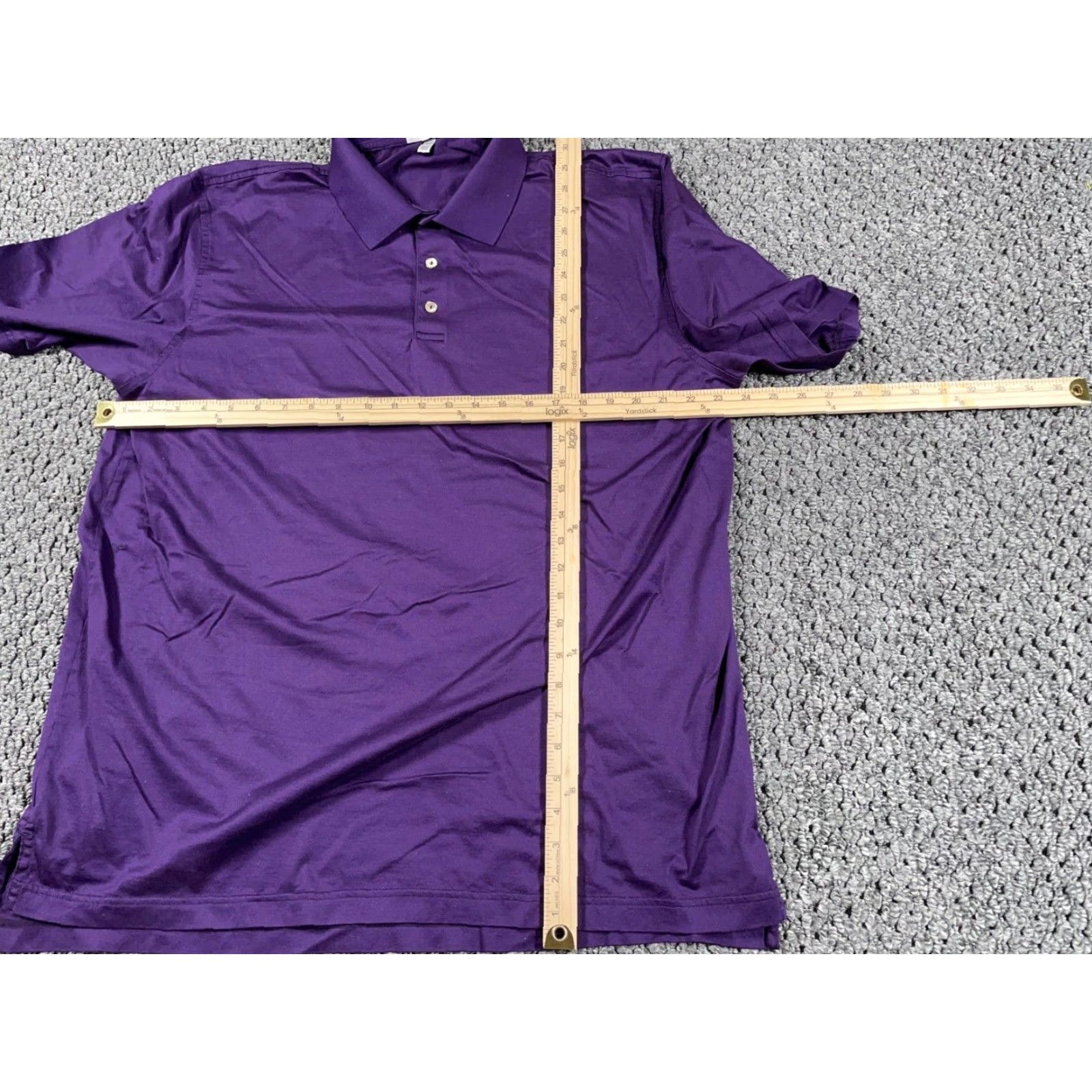 Peter Millar Peter Millar Shirt Adult XL Purple Cotton Polo Golf Preppy Classic Mens Size US XL / EU 56 / 4 - 5 Thumbnail