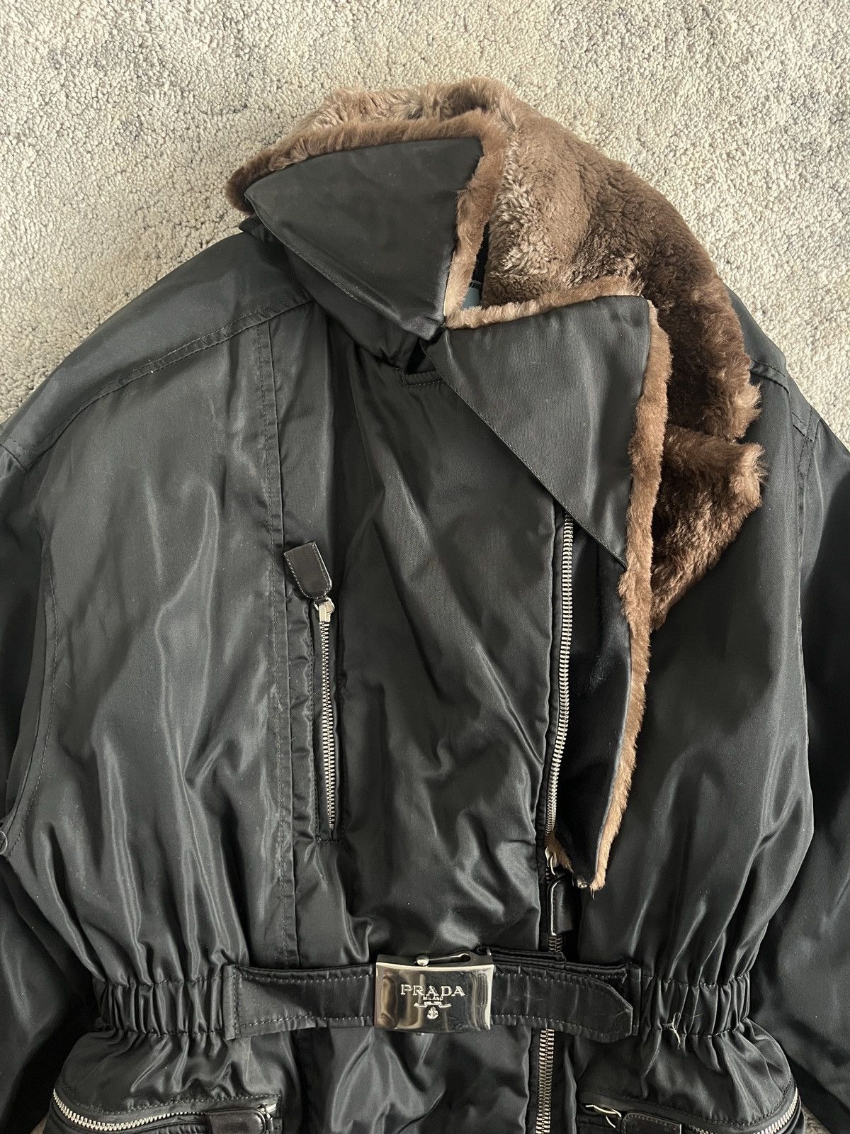 Prada Prada F/W1994 nylon & leather jacket Size M / US 6-8 / IT 42-44 - 3 Thumbnail