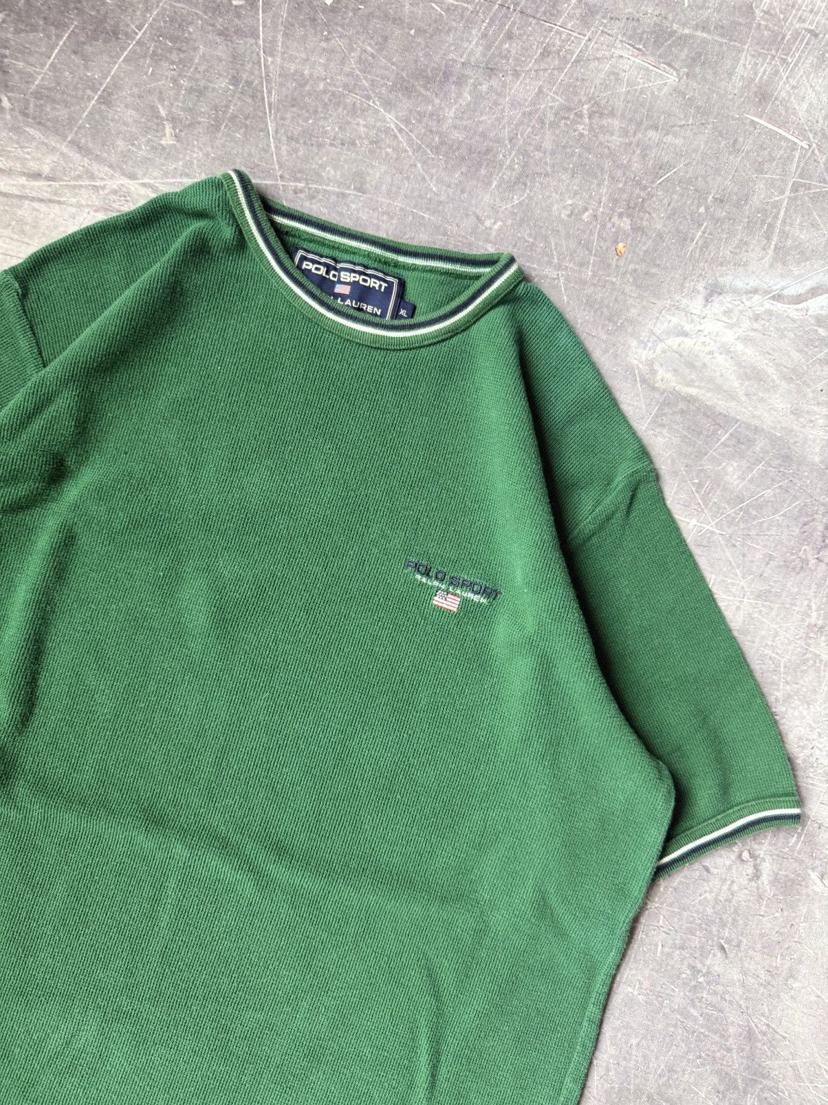 Polo Ralph Lauren Vintage Y2K Polo Sport Ralph Lauren Knit Shirt (XL) Size US XL / EU 56 / 4 - 2 Thumbnail