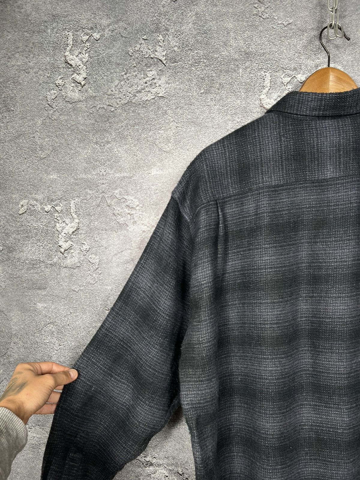Kansai Yamamoto Vintage Kansai Yamamoto Oversized Wool Flannel Shirt Size US XXL / EU 58 / 5 - 8 Thumbnail