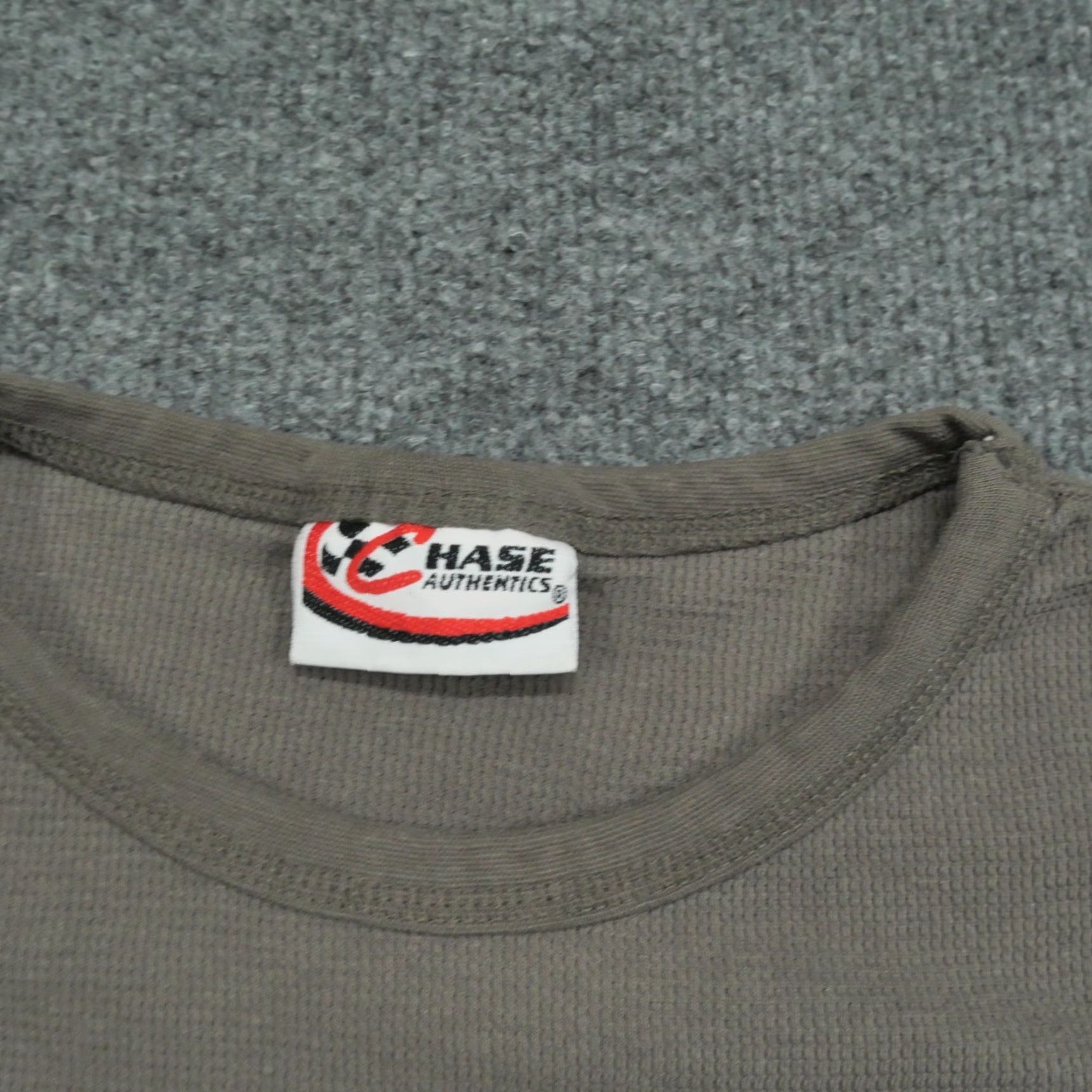 Chase Authentics VINTAGE Chase Authentics Tony Stewart Shirt Adult Medium Grey Thermal Crew Neck Long Sleeve Cotton Men T-Shirt 90s/2000s Graphic Distressed Size US M / EU 48-50 / 2 - 5 Thumbnail