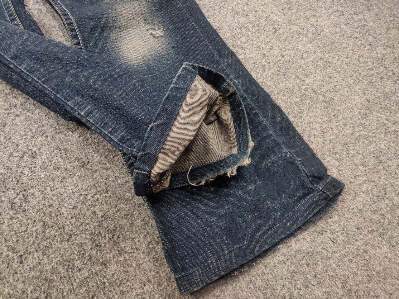 If Six Was Nine Red Pepper Japan Low Vintage Y2K embroidered Denim Jeans Size 27" / US 4 / IT 40 - 10 Thumbnail