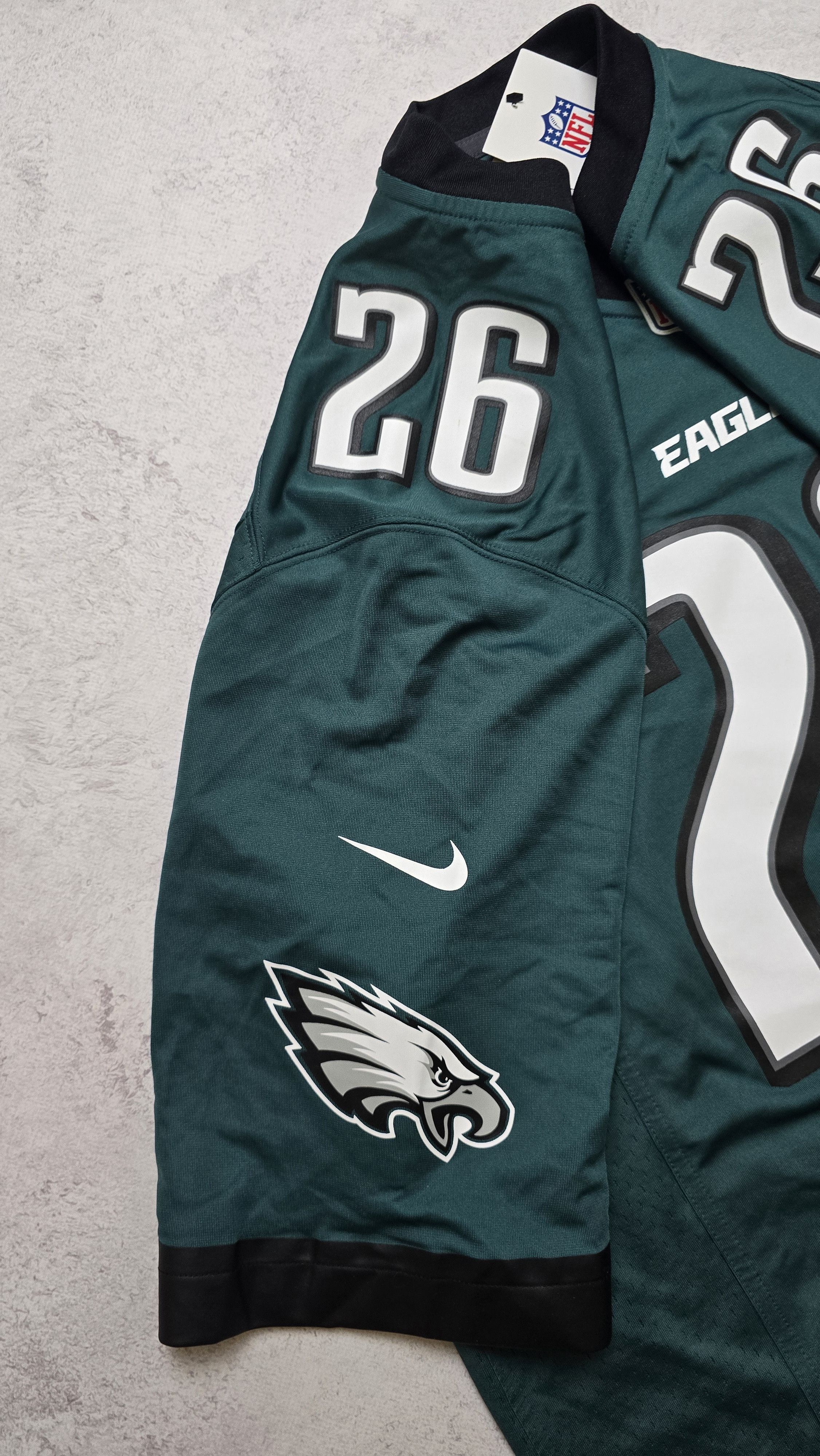 Nike Philadelphia Eagles Barkley Midnight Green Game Jersey Size US XL / EU 56 / 4 - 5 Thumbnail