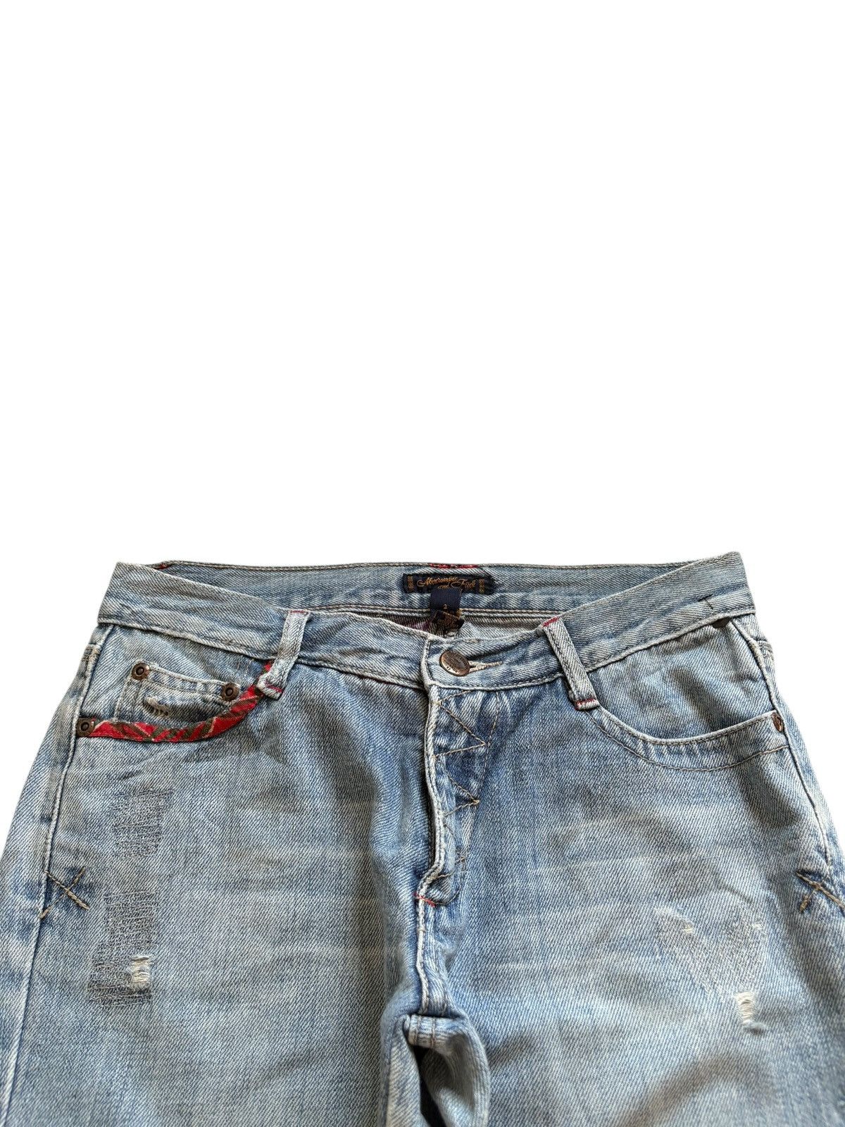 Abercrombie & Fitch Vintage Abercrombie Faded Wash Distressed Bootcut Flare Jean Size US 28 / EU 44 - 4 Thumbnail