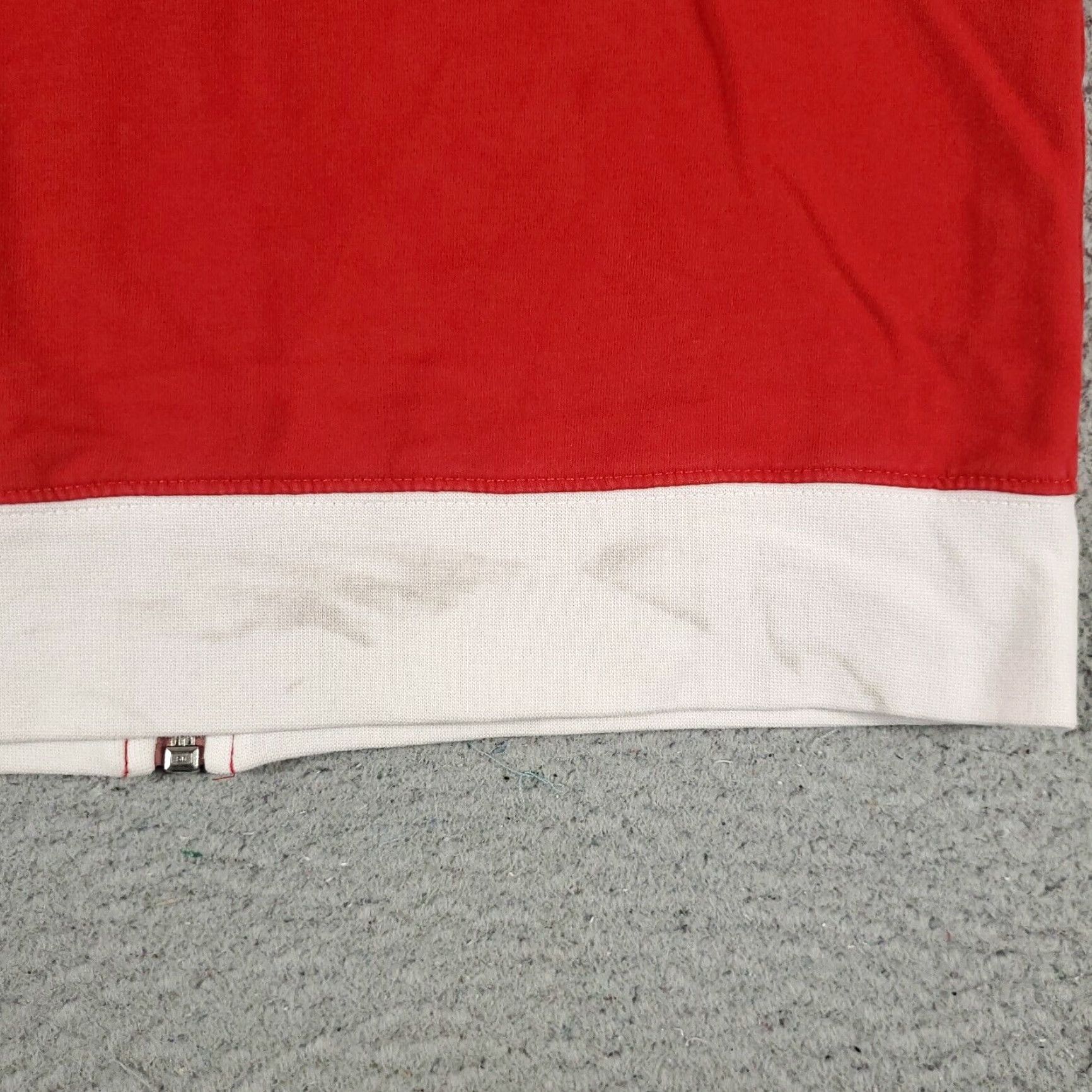 Nautica Nautica Womens Small Red White Full Zip Hoodie Size S / US 4 / IT 40 - 7 Thumbnail