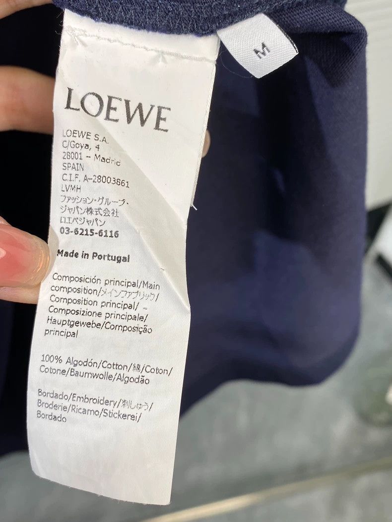 Loewe LOEWE Flower embroidered logo Navy blue Size M / US 6-8 / IT 42-44 - 4 Thumbnail