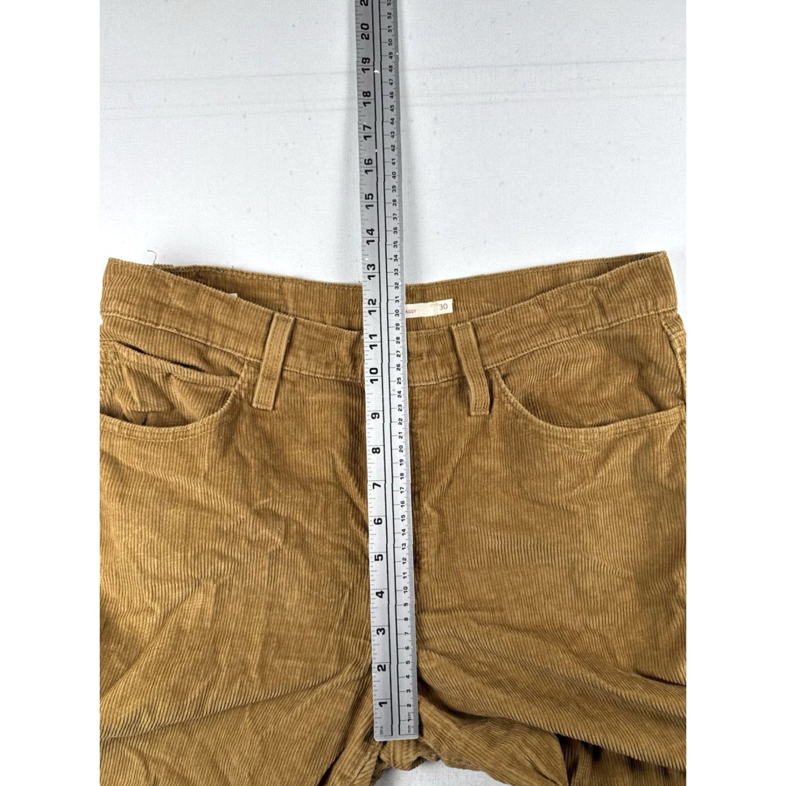 Levi's Levi's Women's 94 Baggy Dark Tan Corduroy Pants - Size 30x32 Size 30" / US 8 / IT 44 - 5 Thumbnail