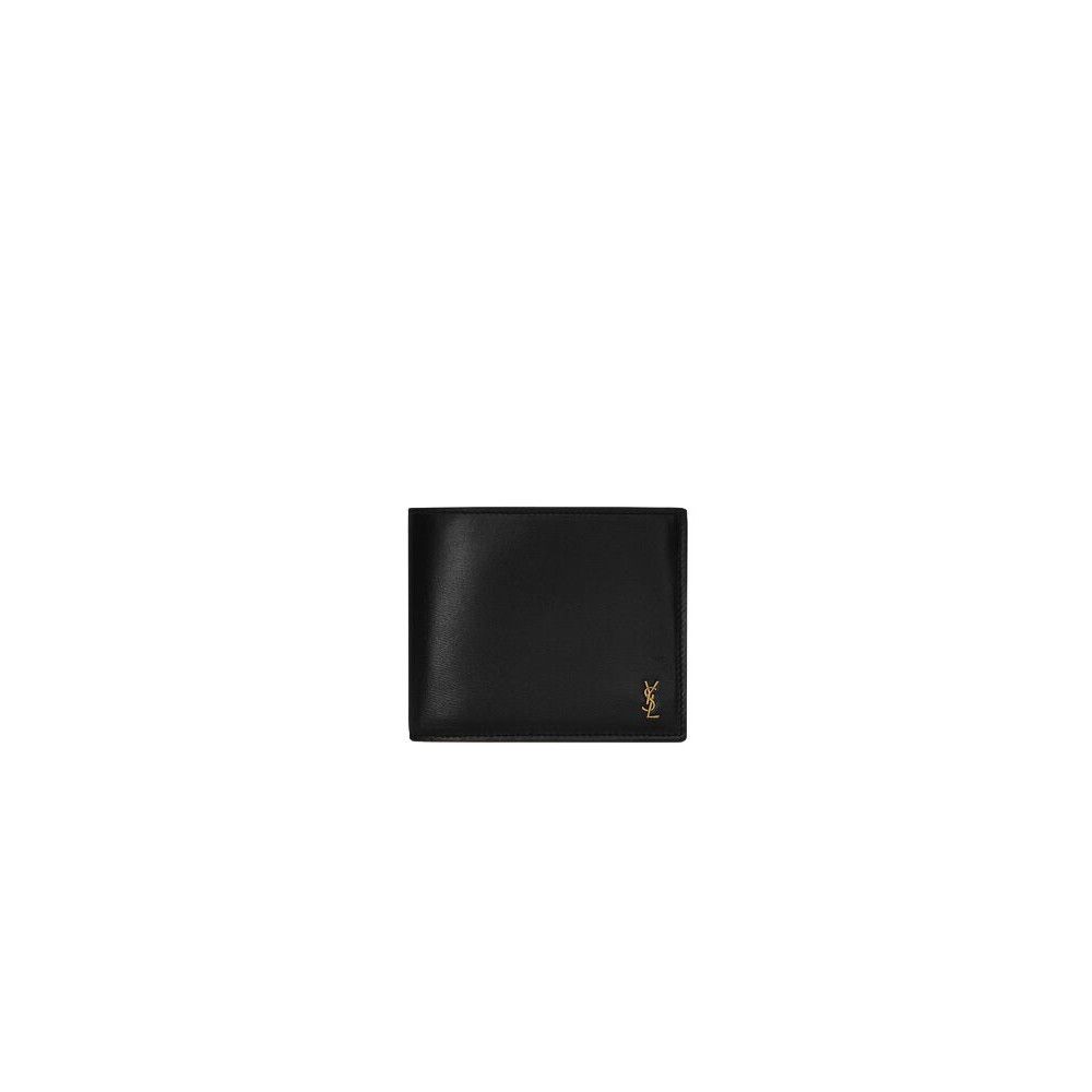 Saint Laurent Paris SAINT LAURENT $550 Tiny Cassandre E/W Black Wallet New & Aut Size ONE SIZE - 1 Thumbnail