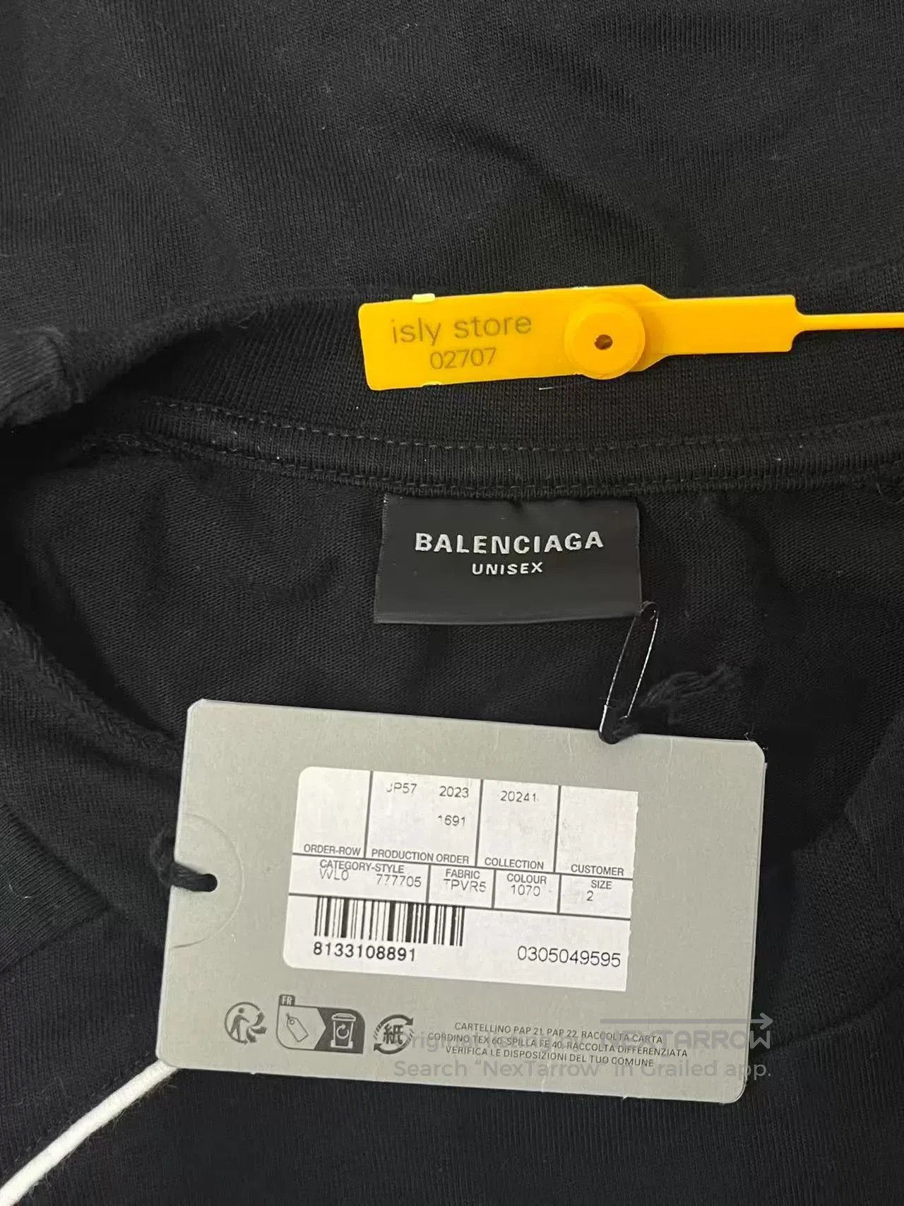 Balenciaga black balenciaga letter print t. Size US M / EU 48-50 / 2 - 5 Thumbnail