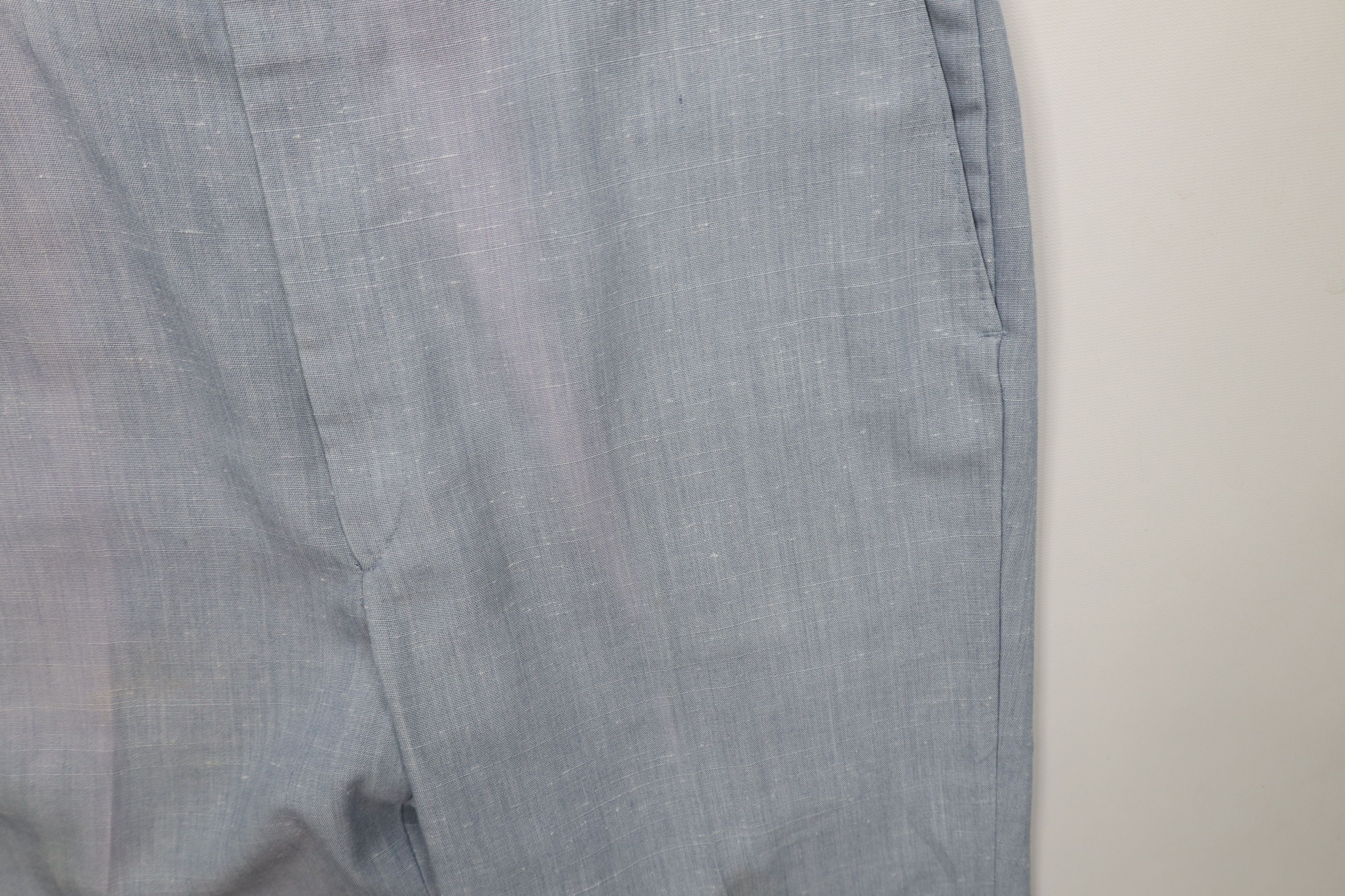 Vintage Vintage 70s Streetwear Chambray Wide Leg Chino Pants USA Size US 36 / EU 52 - 5 Thumbnail