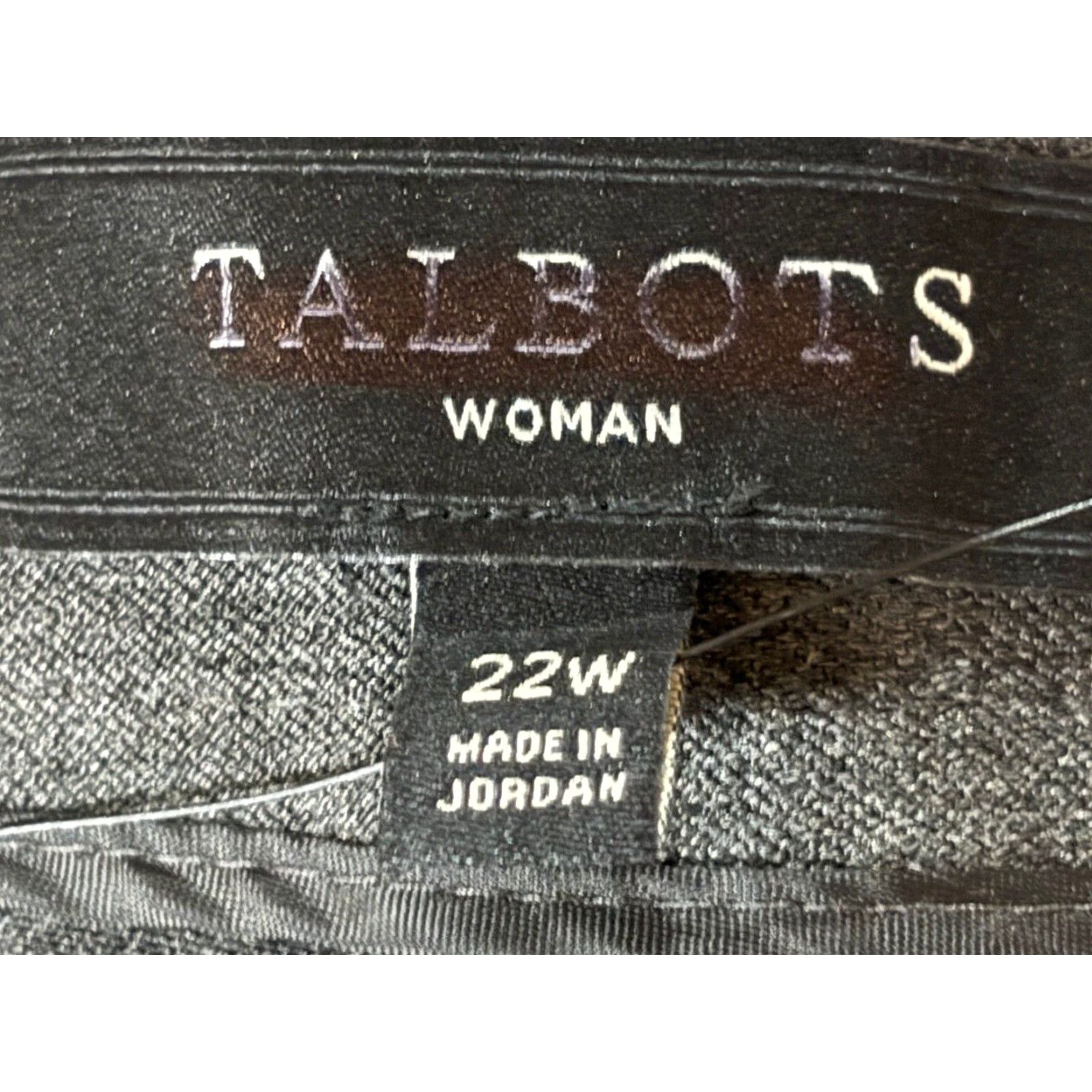 Talbots TALBOTS Dress Pants Women 22W Plus Flat Front Stretch Grey Polyester Blend Classic Career Capsule Dress Pants Womens Size 40" / US 18 - 6 Thumbnail