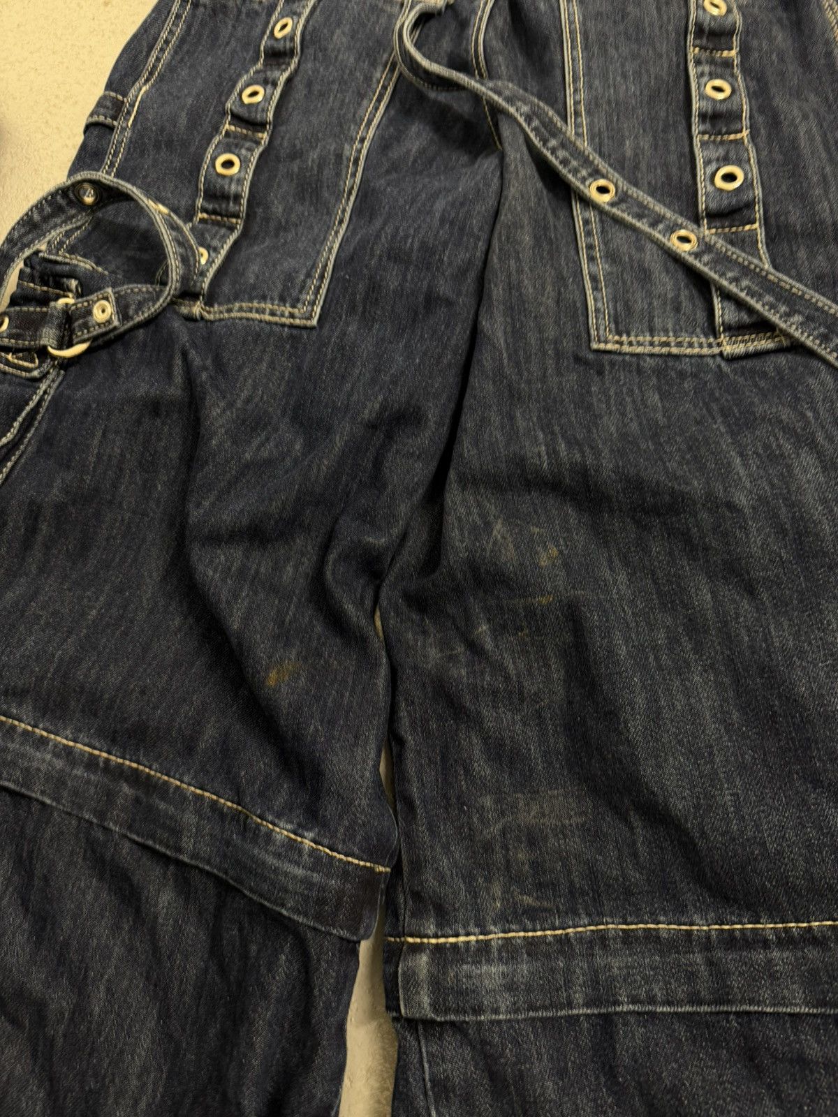 Tripp NYC Tripp Nyc Multi-laces Rivets Wide Transformed Pants Size US 32 / EU 48 - 25 Thumbnail