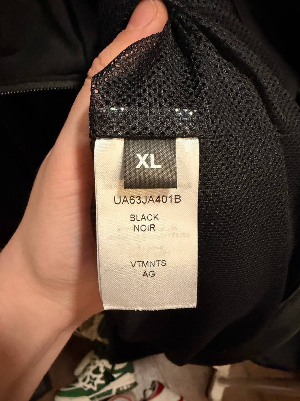 Vetements Vetements ‘Hello My Name is’ Zip Up Track Hoodie Black Size US XL / EU 56 / 4 - 6 Thumbnail