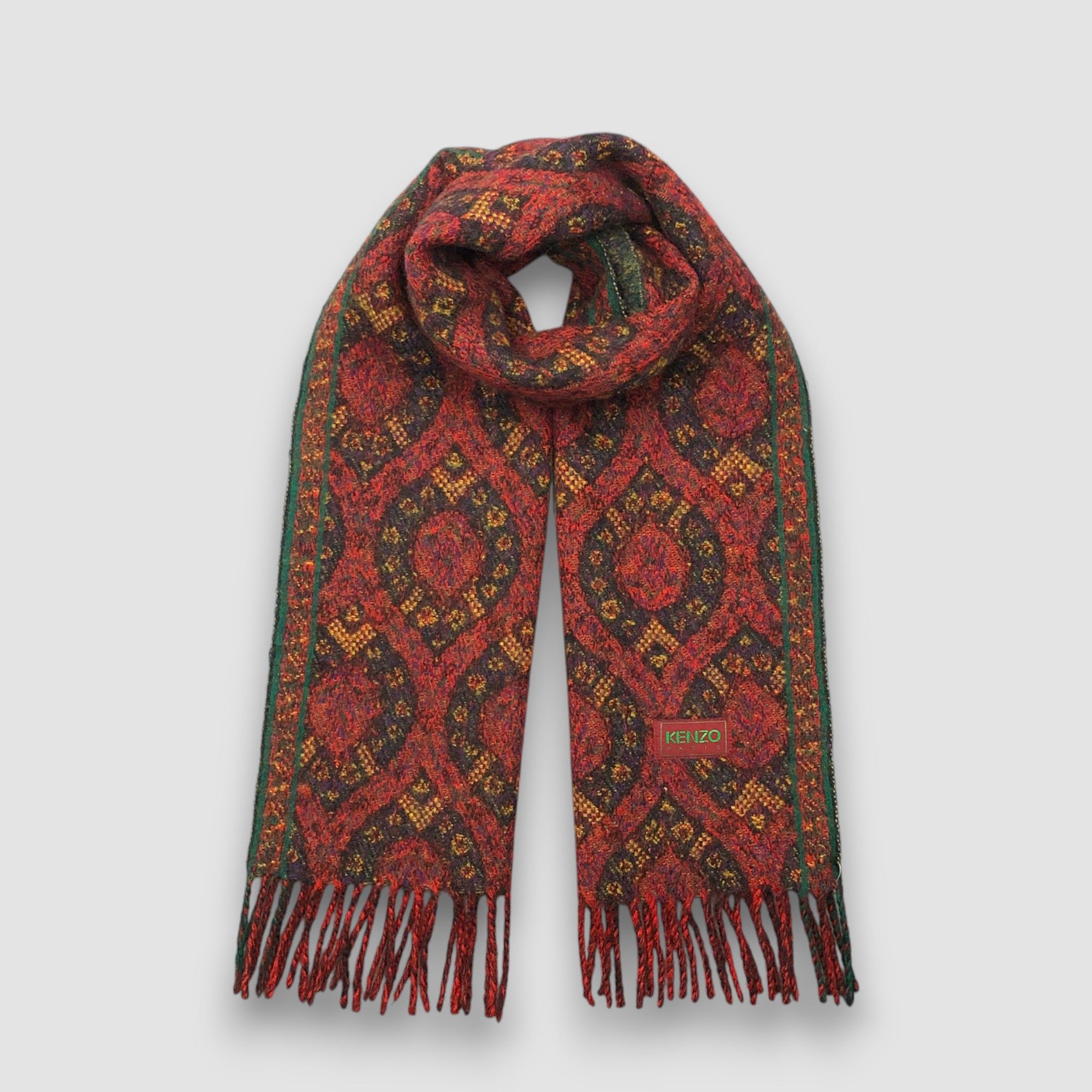 Kenzo Vintage Kenzo Scarf Muffler Wool Winter Scarves Size ONE SIZE - 1 Thumbnail