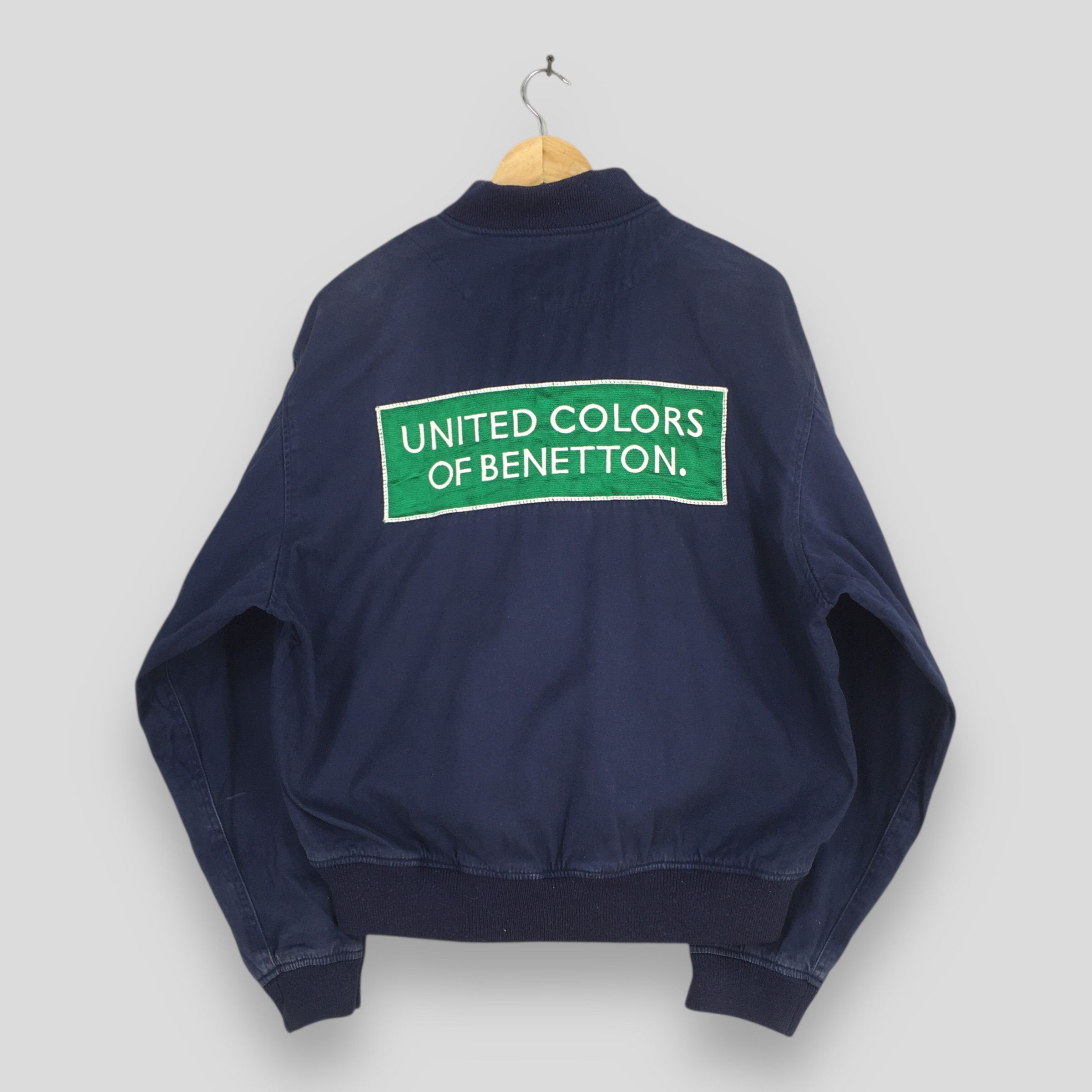 Benetton Vintage Benetton Formula 1 Embroidery Blue Cotton Jacket L Size US L / EU 52-54 / 3 - 9 Thumbnail