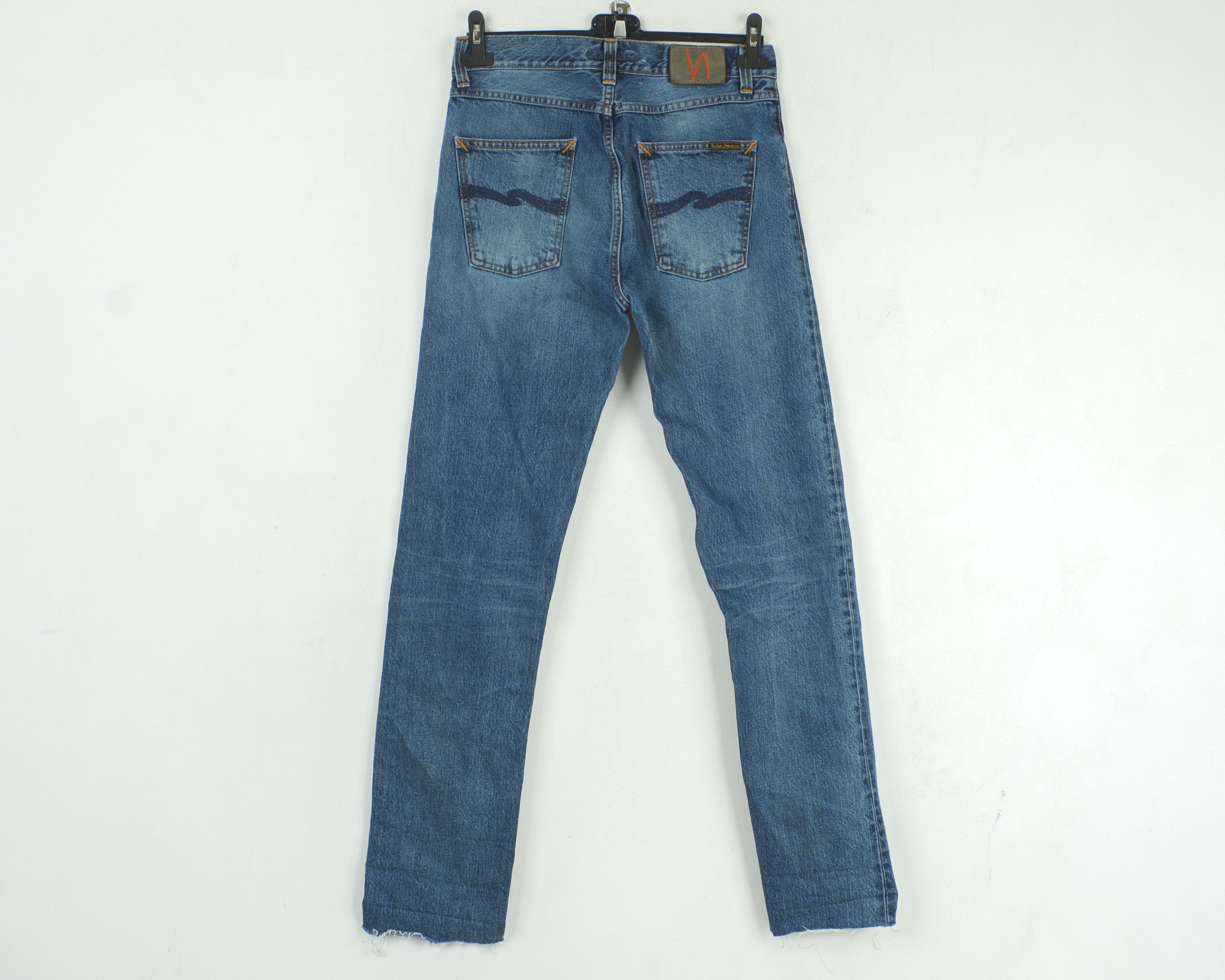 Nudie Jeans Steady Eddie W29 L34 Jeans Straight Denim Pants Ripped Size US 29 - 3 Thumbnail