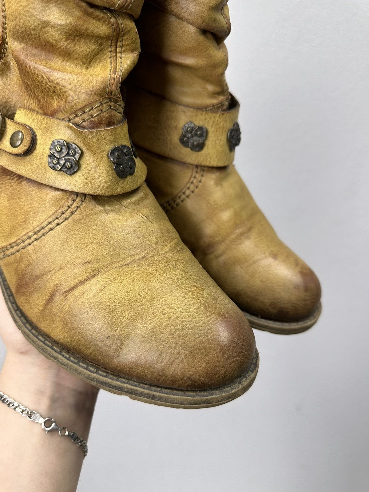 A.S.98 Vintage Leather Boots AS 98 Style Kapital Vibe Rick Owens Size US 8 / IT 38 - 3 Thumbnail