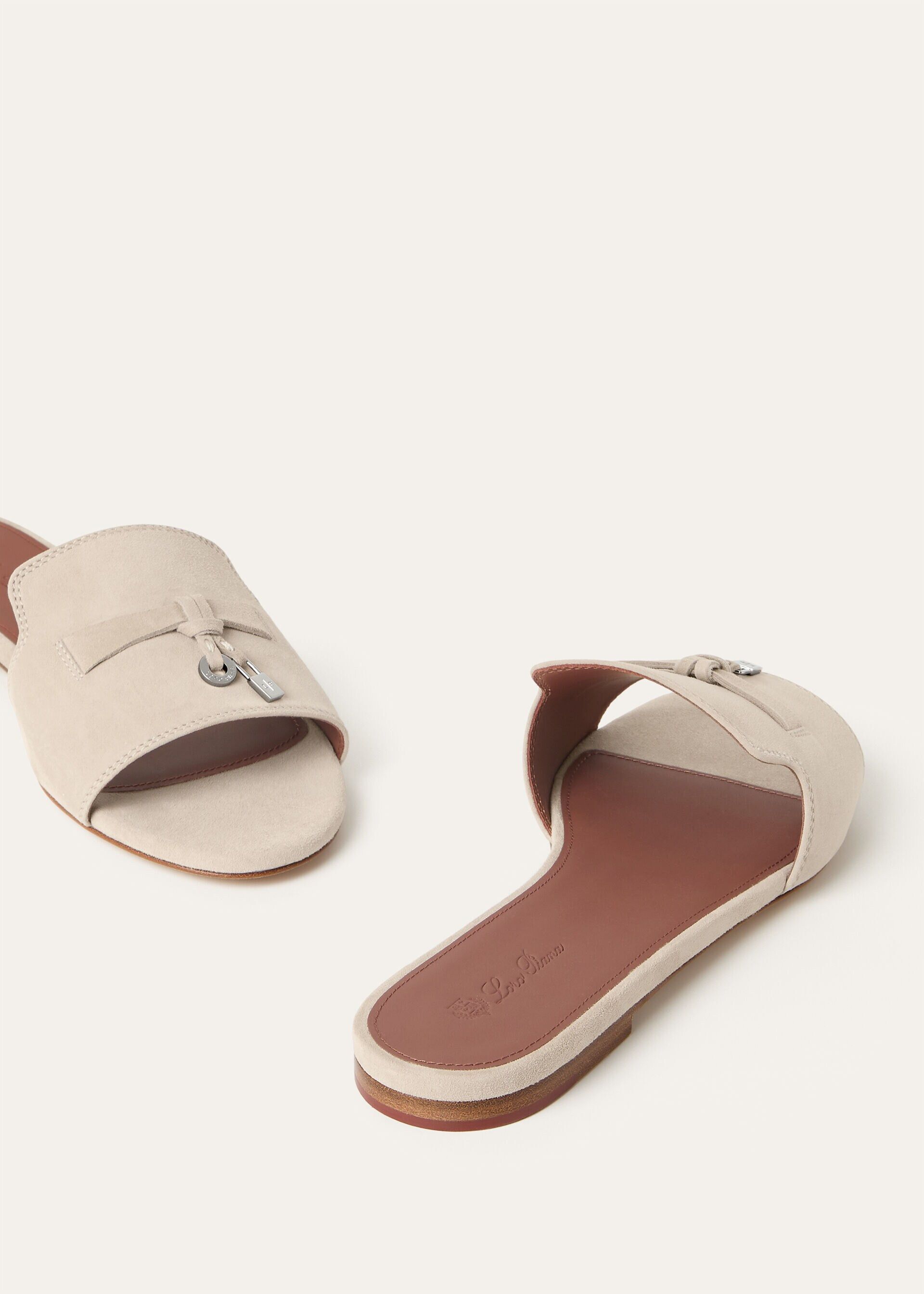 Loro Piana os11x0326 FAI5580 Summer Charms Sandals in Raw Cashmere Size US 9 / IT 39 - 6 Thumbnail