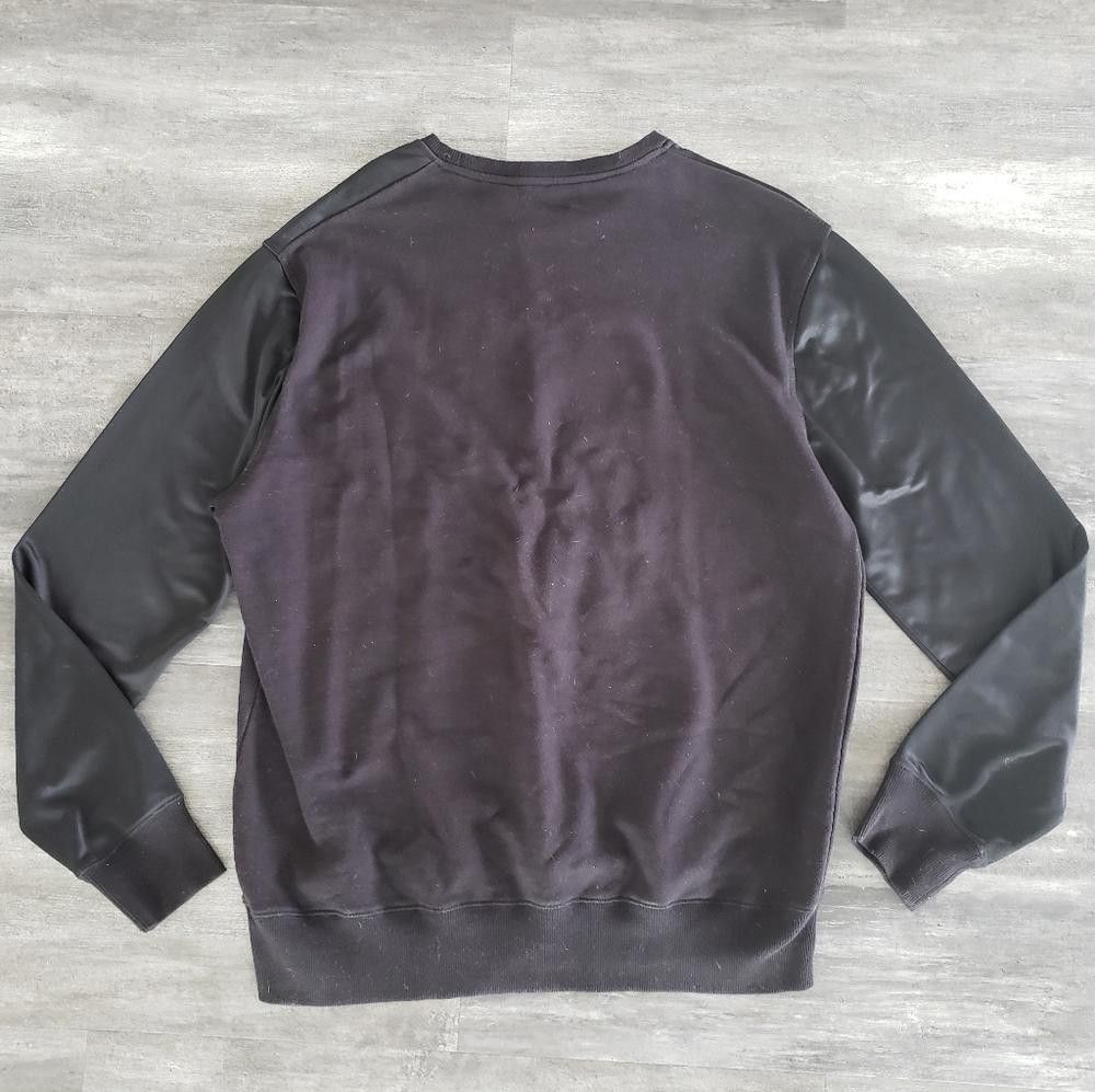 Sean John Black Detailed SJ Sweatshirt Long Sleeve Size US L / EU 52-54 / 3 - 2 Thumbnail