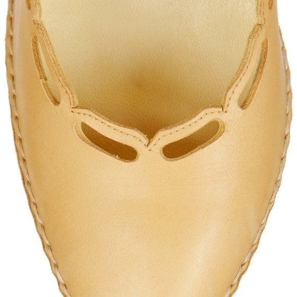 Marni MARNI Cutout Leather Pumps Nude Pointed Toe Platform Heels S Size US 5 / IT 35 - 14 Thumbnail