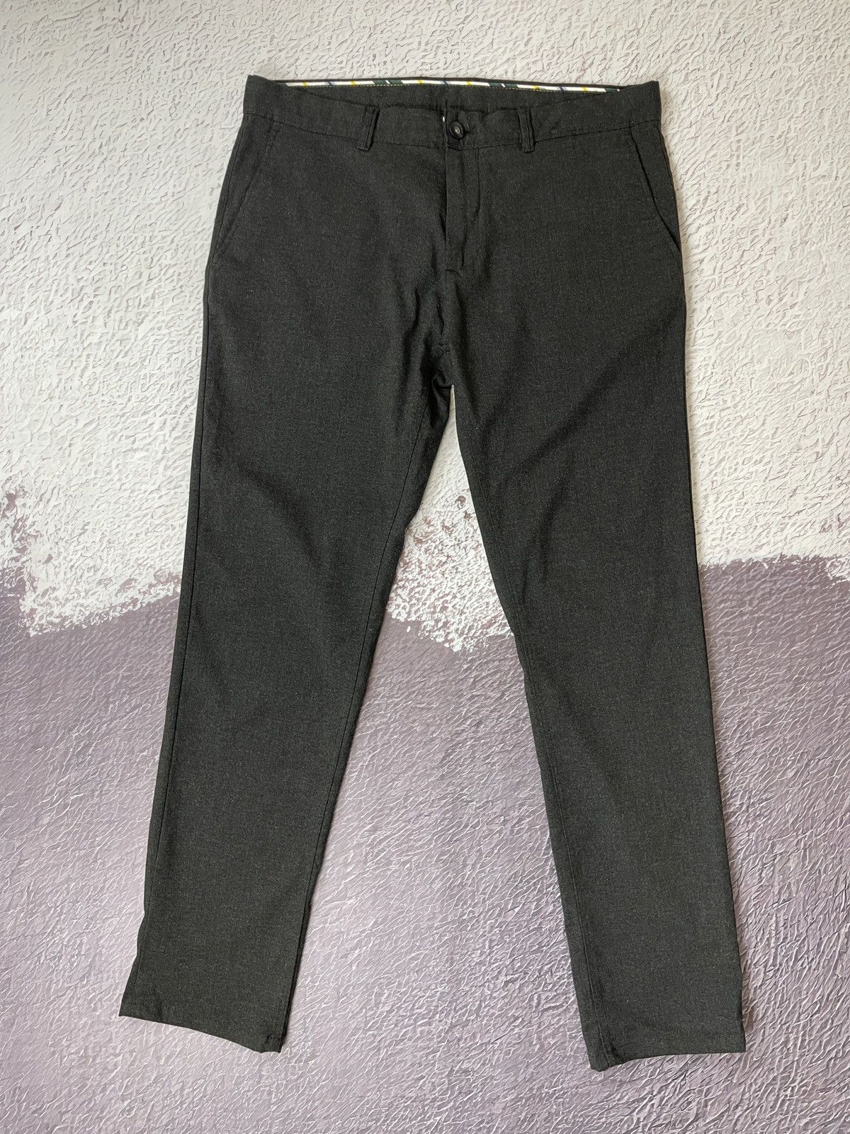 Zara Zara Man grey stretch cropped casual pants Size US 32 / EU 48 - 3 Thumbnail