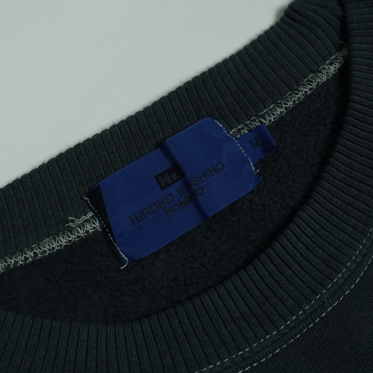 Hiroko Koshino Homme *NoTariff Hiroko Koshino Dyed Spell Out Logo Crewneck Size US M / EU 48-50 / 2 - 6 Thumbnail