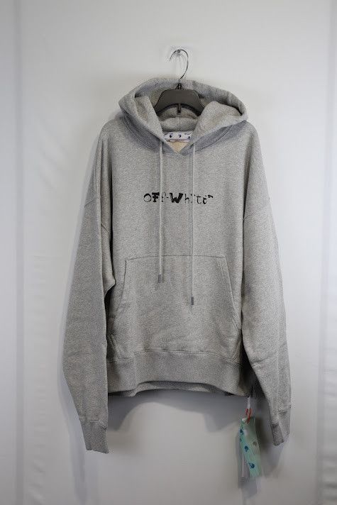 image of Off White O1Rshd1 Hoodie In Grey, Men's (Size Small)