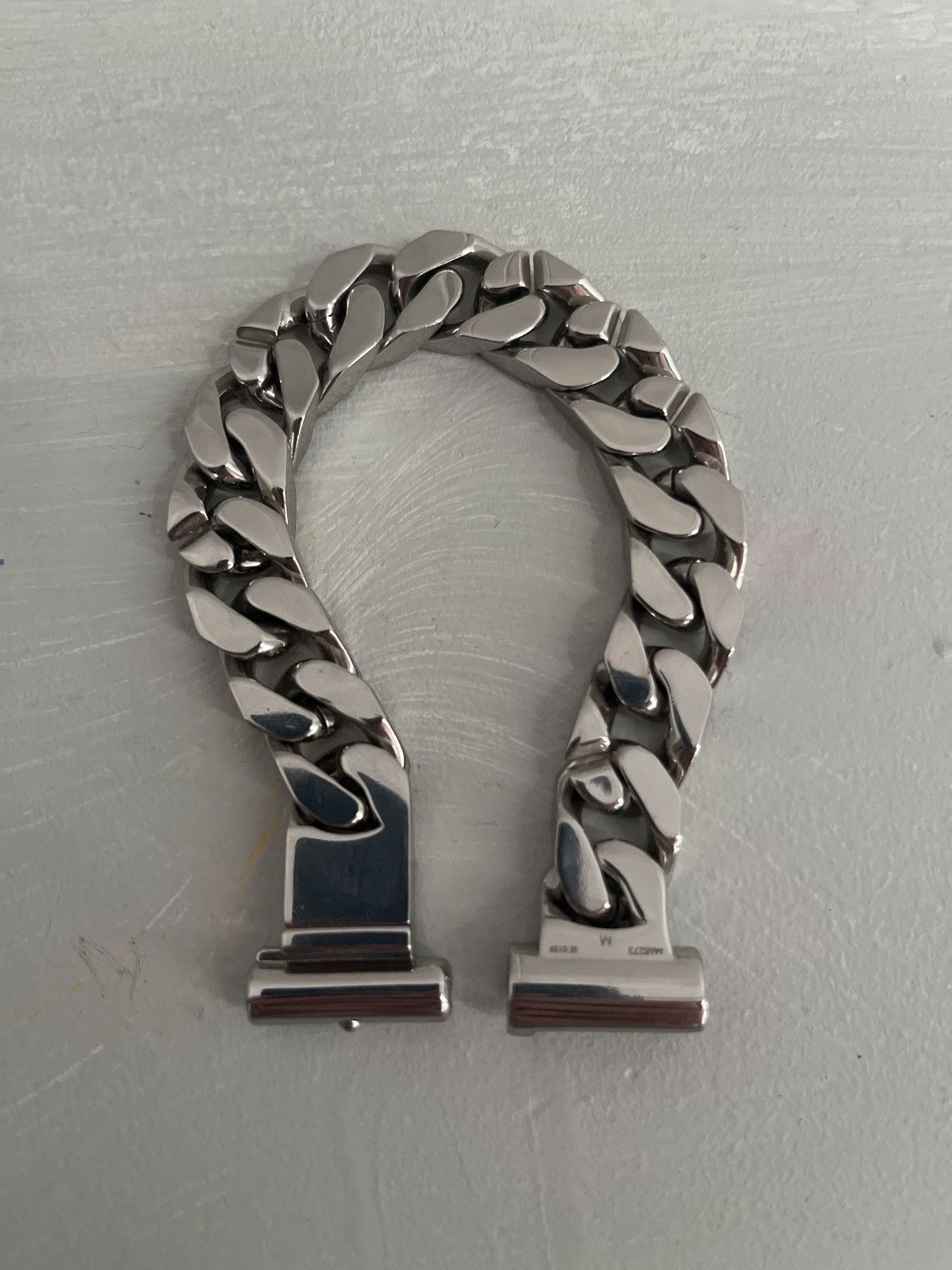 Louis Vuitton Louis Vuitton Chain Links Bracelet Engraved Monogram Silver Size ONE SIZE - 11 Thumbnail