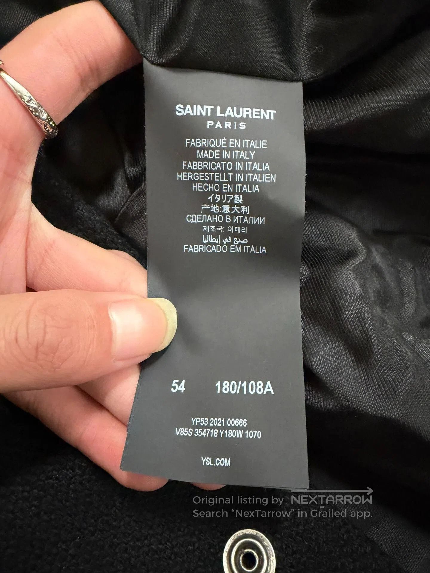 Saint Laurent Paris Saint Laurent Teddy Wool Baseball Jacket. Size US L / EU 52-54 / 3 - 5 Thumbnail