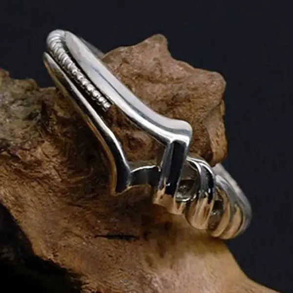 VIBE Spear Of Longinus Round Open Ring Size ONE SIZE - 3 Thumbnail