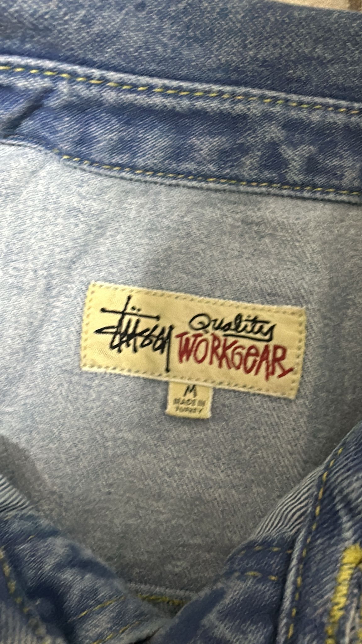 Stussy Stussy FW22 Western Denim Shirt Denim Blue Medium Size US M / EU 48-50 / 2 - 6 Thumbnail