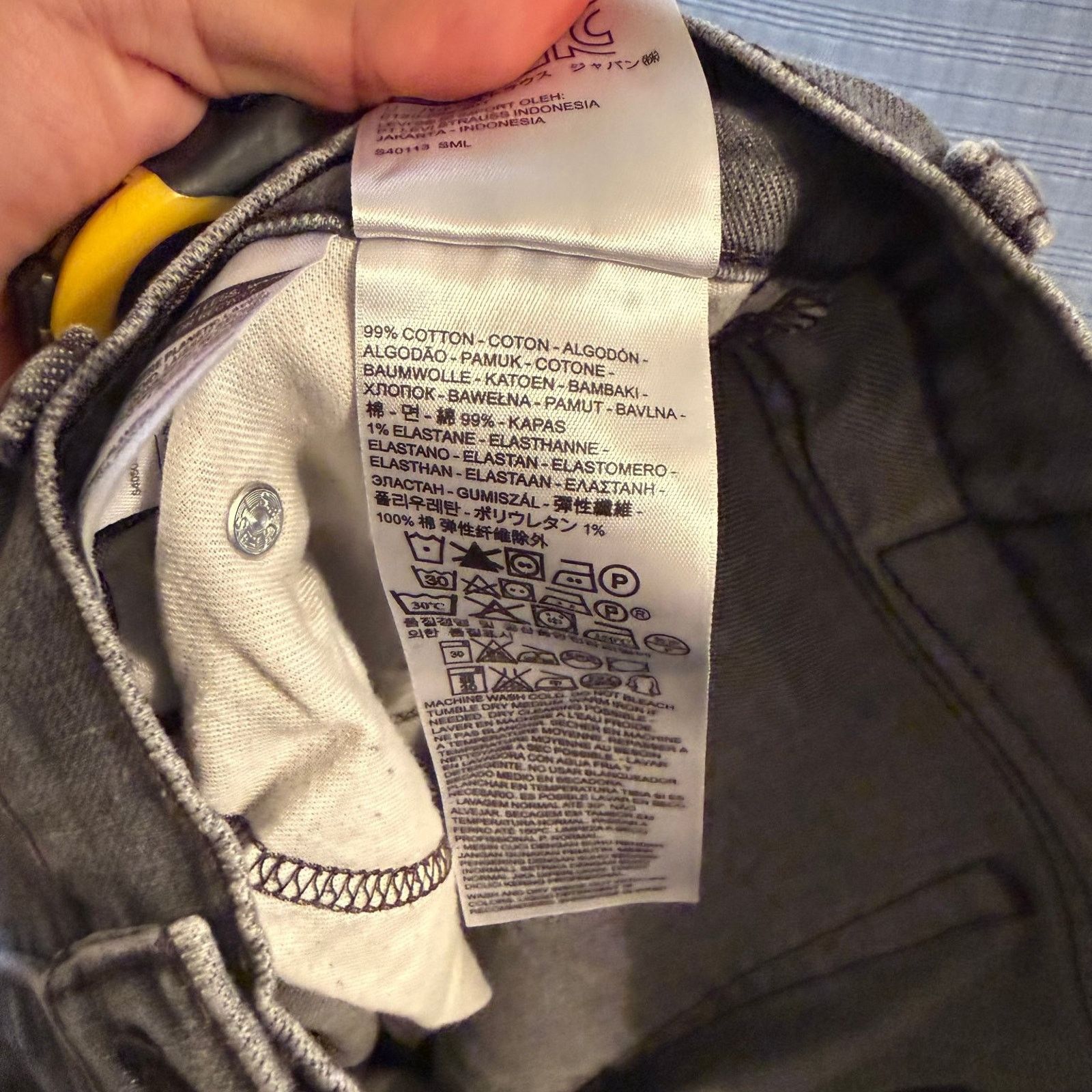 Levi's Levi's 510 Men's Jeans Gray Denim Slim Fit Stretch 30x32 Size US 30 / EU 46 - 8 Thumbnail