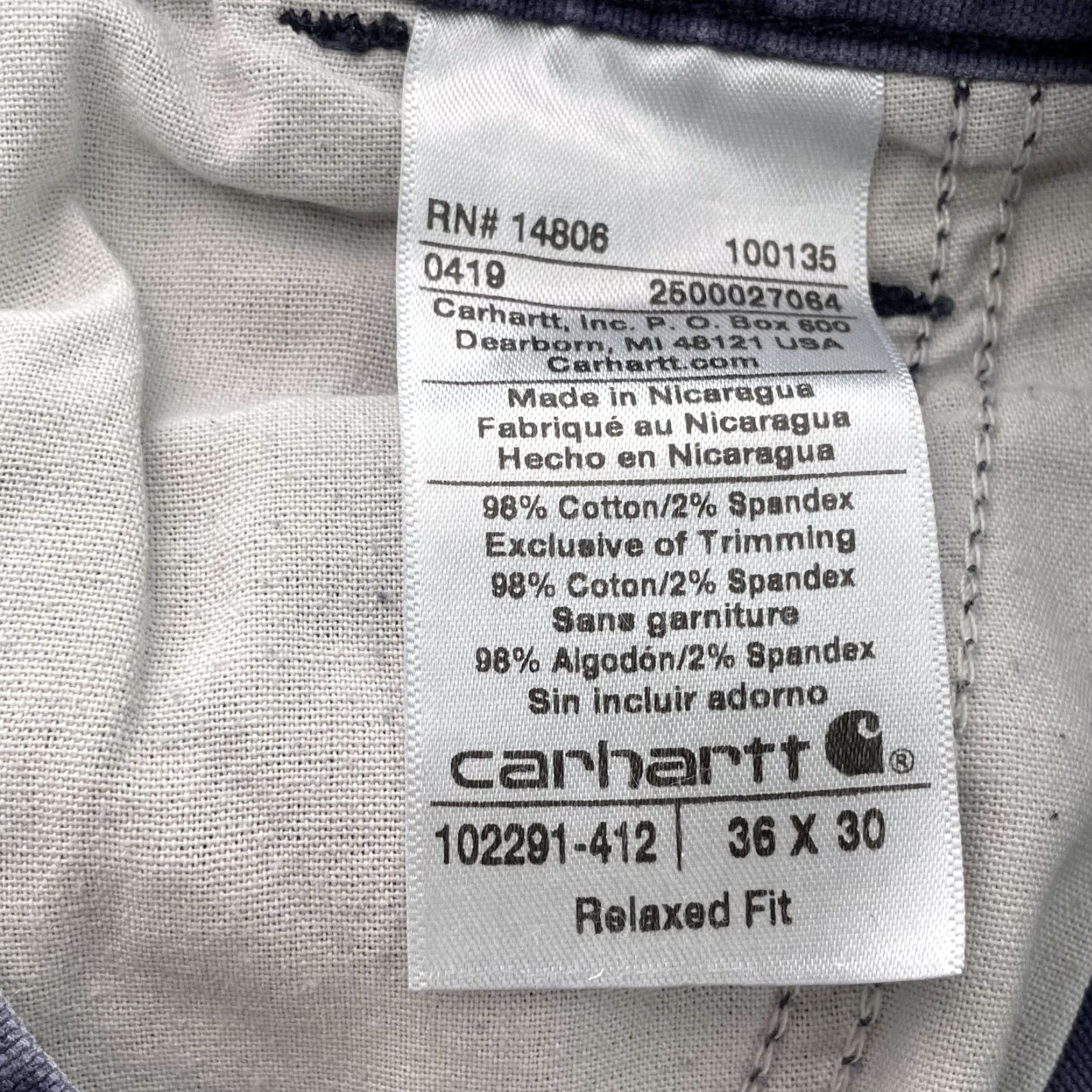 Carhartt Carhartt Shorts Mens 35 Blue Crop Relaxed Workwear Skate Grunge Y2k Short Cargo 90s Nature Outdoor Mens Size US 35 - 7 Thumbnail