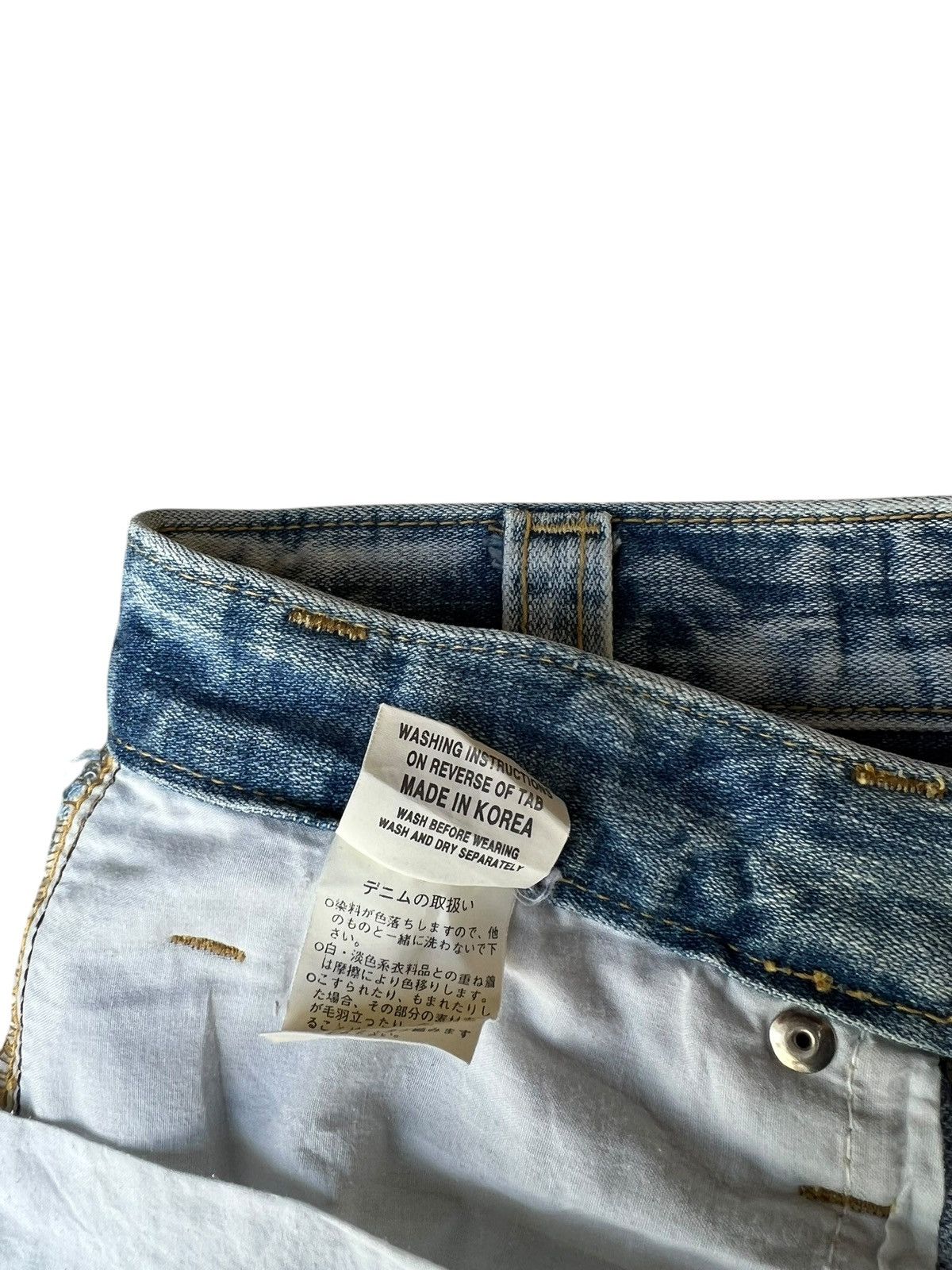 Japanese Brand Dirty Mud Ozz-First PinBall Distress Rip Denim Flare Jeans Size US 29 - 21 Thumbnail