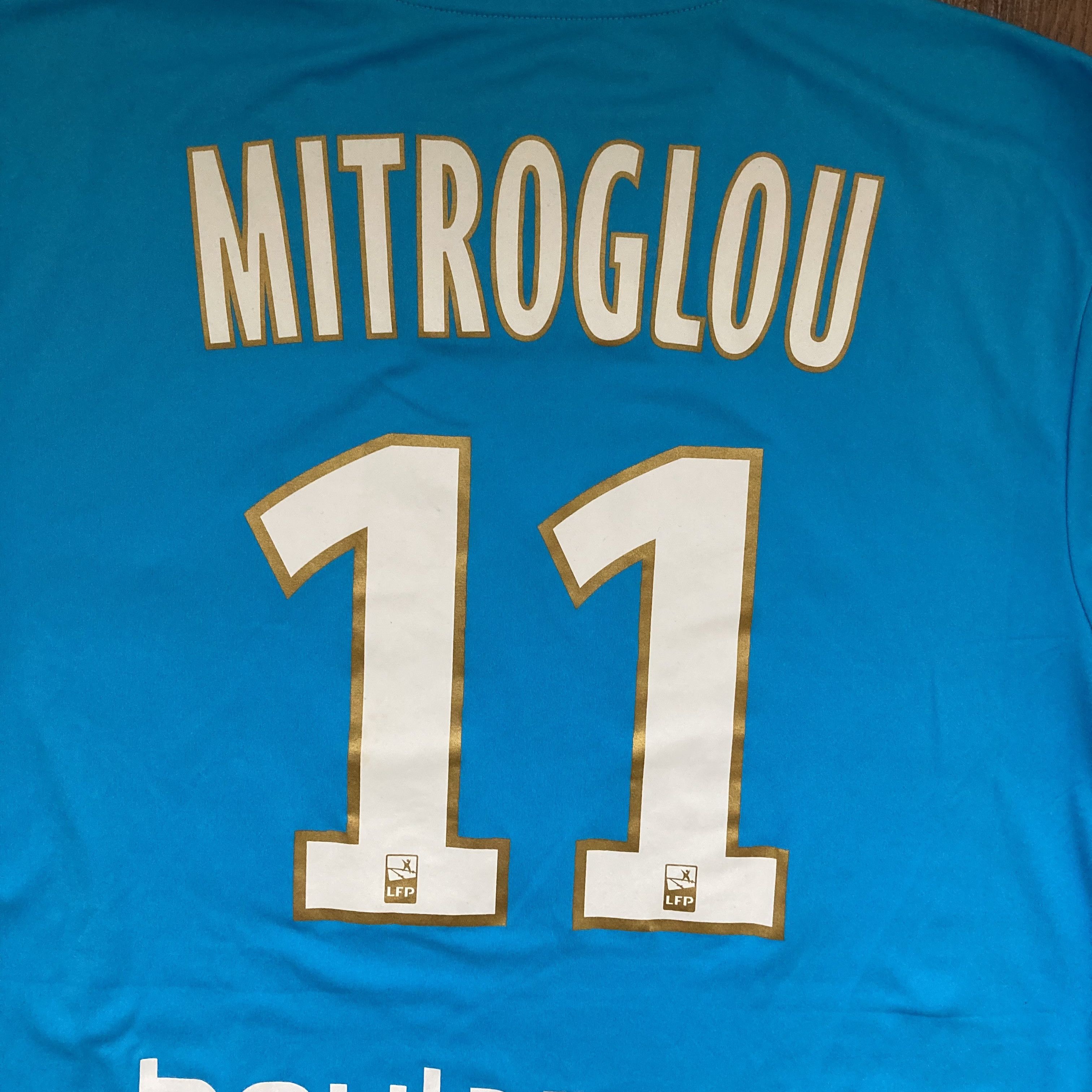 Vintage Player Issues #11 Mitroglou Olympique Marseille Jersey Size US L / EU 52-54 / 3 - 4 Thumbnail