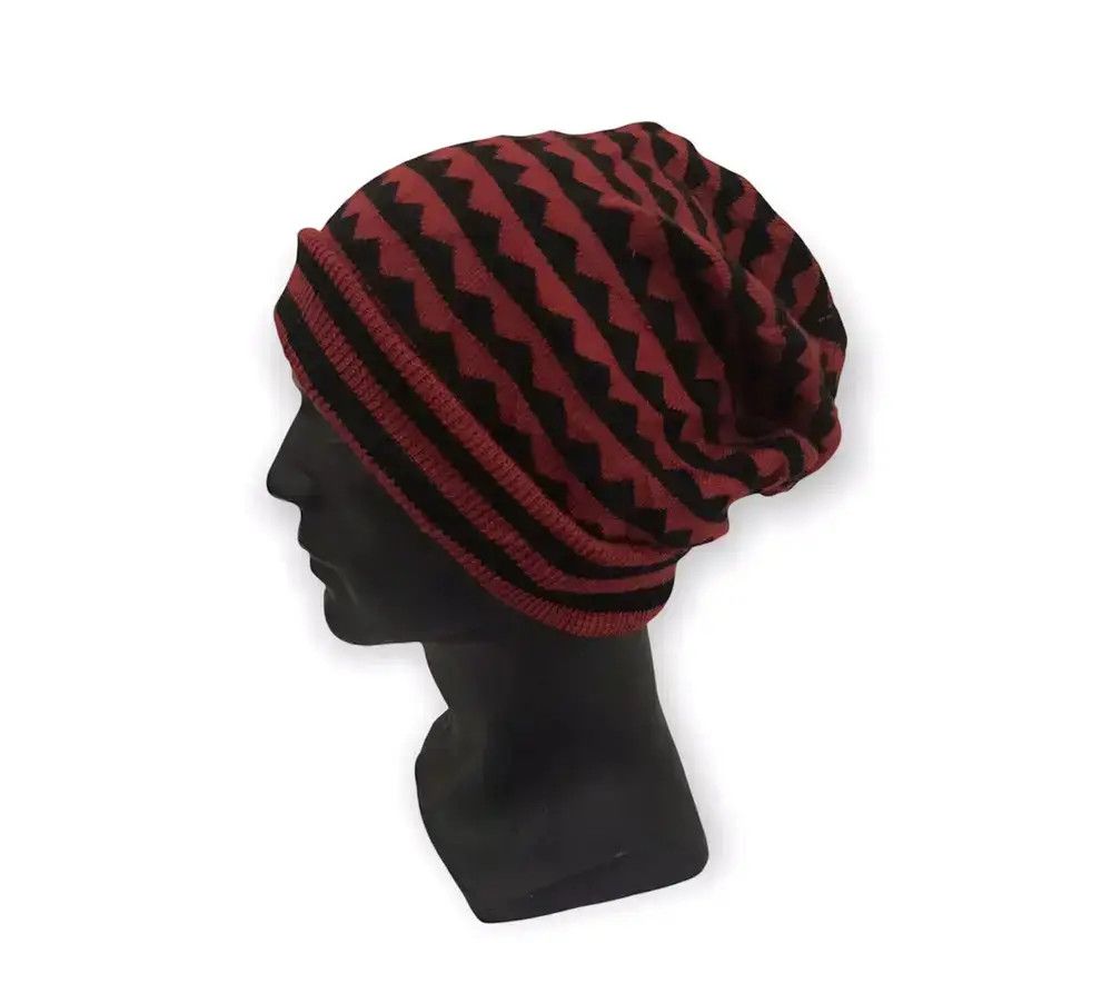 Marc Jacobs × Marc by Marc Jacobs × Vintage Marc By Marc Jacobs Stripe Beanie Hat Size ONE SIZE - 2 Thumbnail