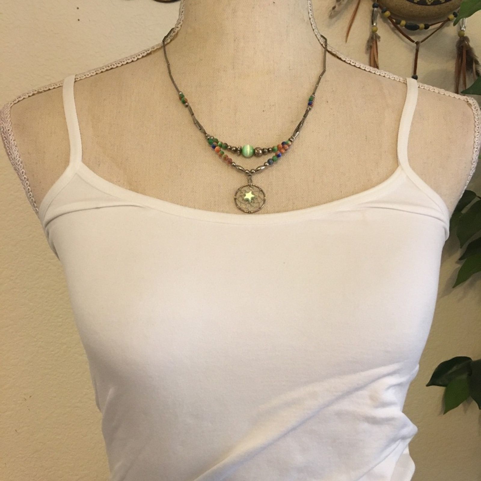 Vintage Vintage liquid silver plated moon stars necklace Size ONE SIZE - 3 Thumbnail