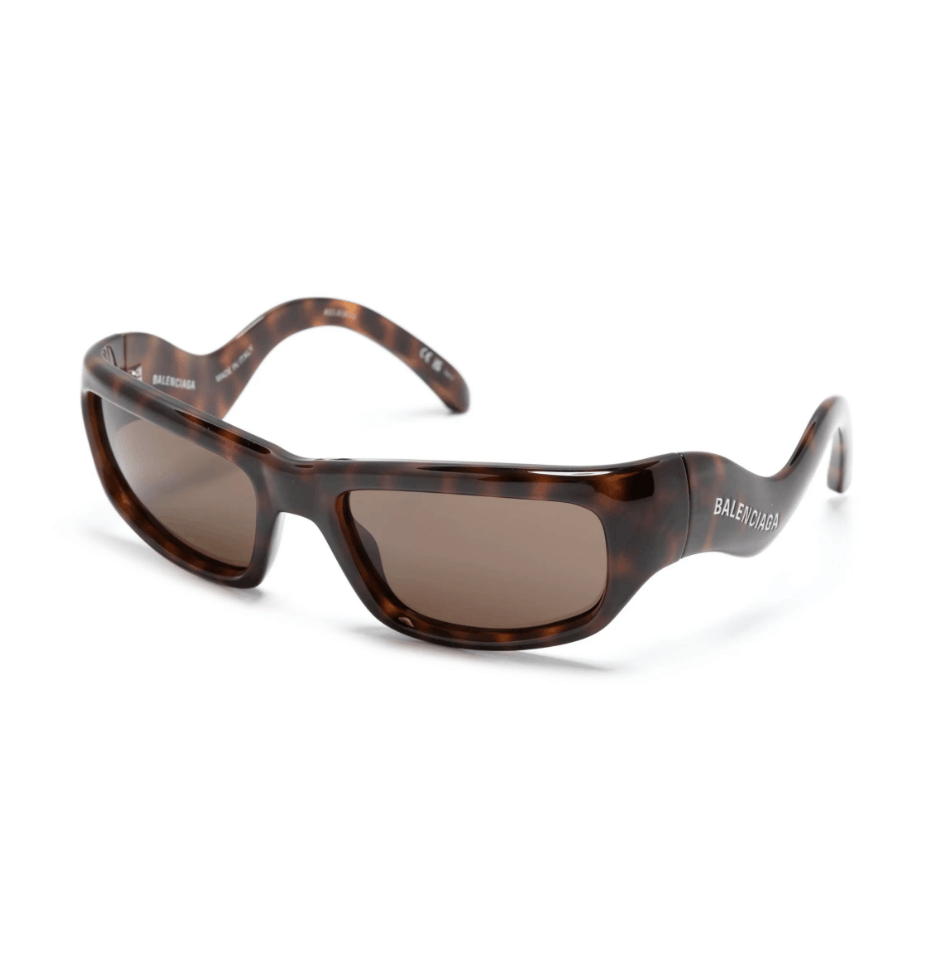 image of New Balenciaga Bb0320S - 002 Hamptons Sunglasses in Brown Grey, Men's