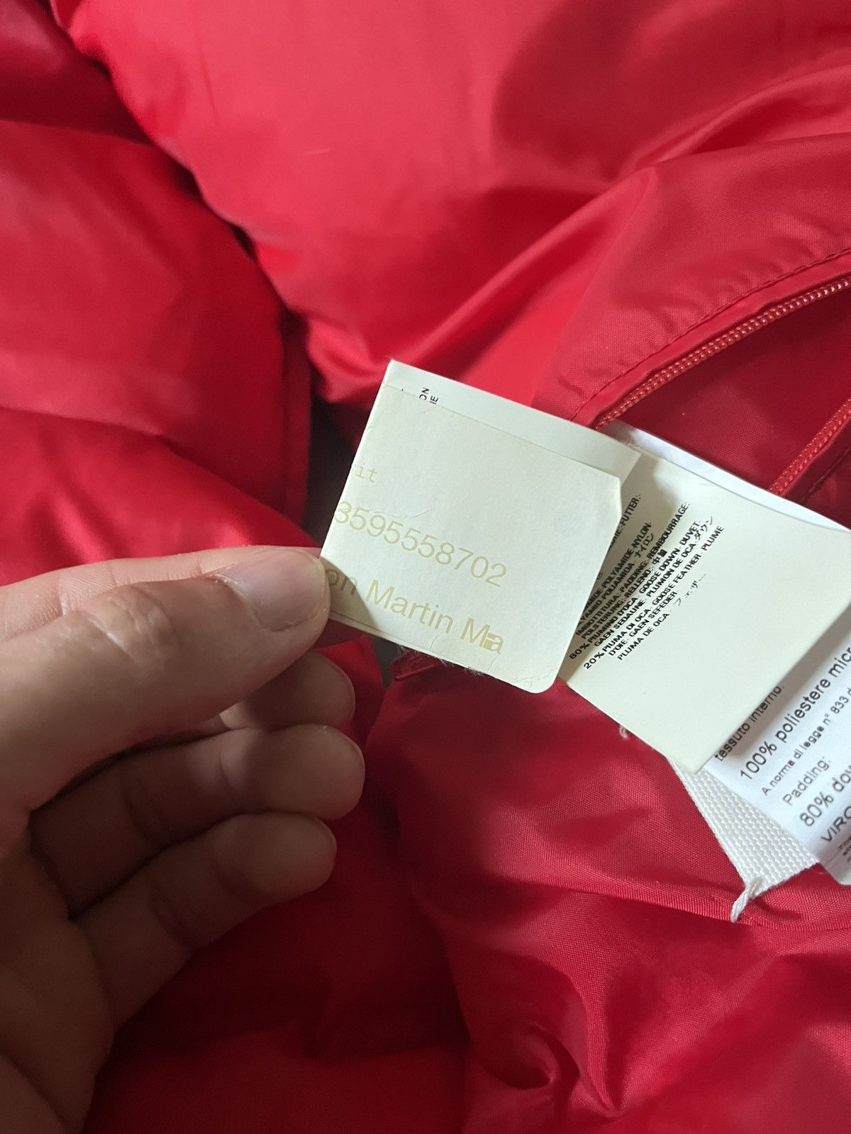 Maison Margiela Maison Margiela A/W 08 feather red puffer vest wrinkled rare Size US M / EU 48-50 / 2 - 14 Thumbnail