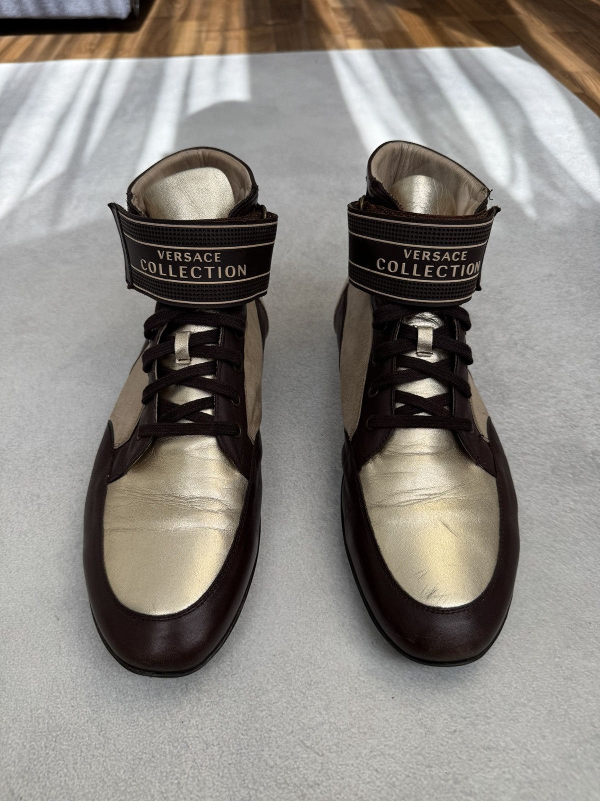 Versace Versace Hi-Top Future Sneakers Boxing Shoes US11 Size US 11 / EU 44 - 2 Thumbnail