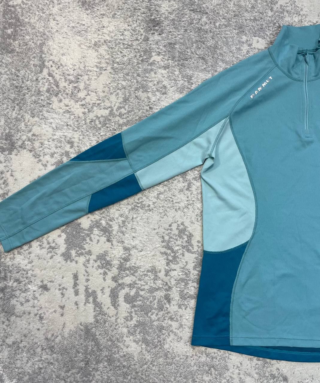 Mammut Mammut Men’s Half Zip Thermal Top Blue Wool Blend Base Layer Size US L / EU 52-54 / 3 - 3 Thumbnail