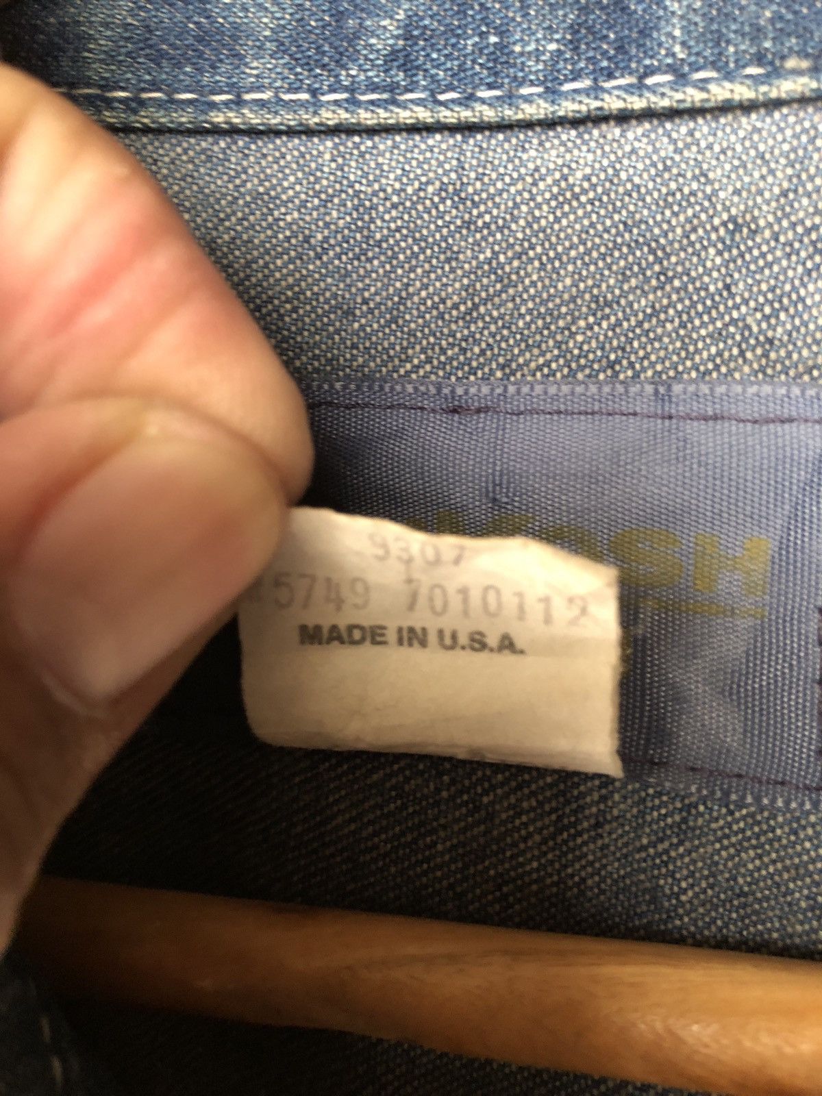 Oshkosh × Vintage VINTAGE OSHKOSH WORK DENIM JACKET IDEAL ZIPPER Size US M / EU 48-50 / 2 - 10 Thumbnail