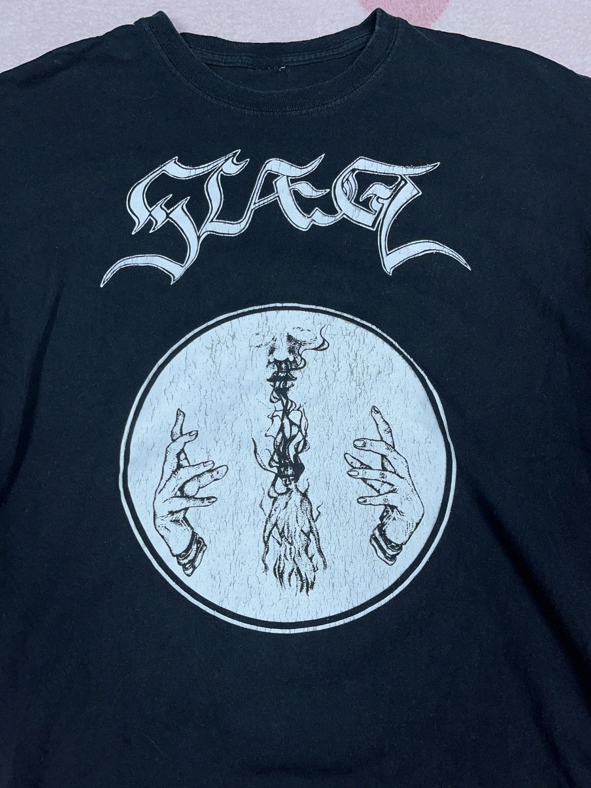 Band Tees × Vintage ➕ vintage y2k danish black metal SLAEGT band tee rare Size US XL / EU 56 / 4 - 2 Thumbnail