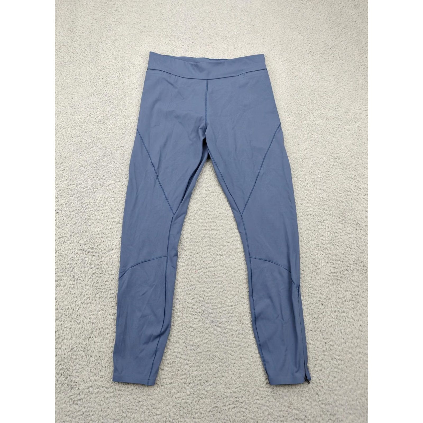 Lululemon Lululemon Womens 8 Blue Running Leggings Zip Ankle Pocket Athletic Gym Pants N/ A Size 30" / US 8 / IT 44 - 2 Thumbnail