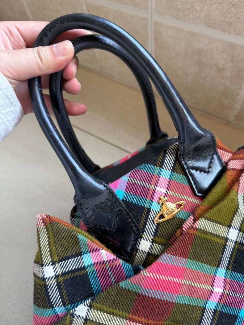 Vivienne Westwood Vivienne Westwood Red and green checkered folds of golden Size ONE SIZE - 4 Thumbnail