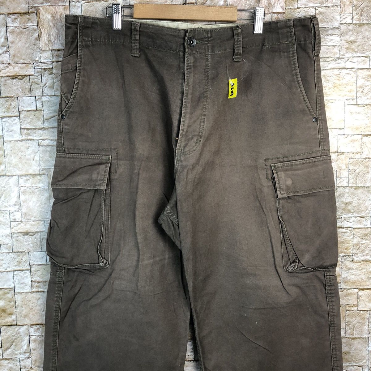 Japanese Brand Even River Brown Cargo Multipocket Pants #A629 Size US 37 - 5 Thumbnail