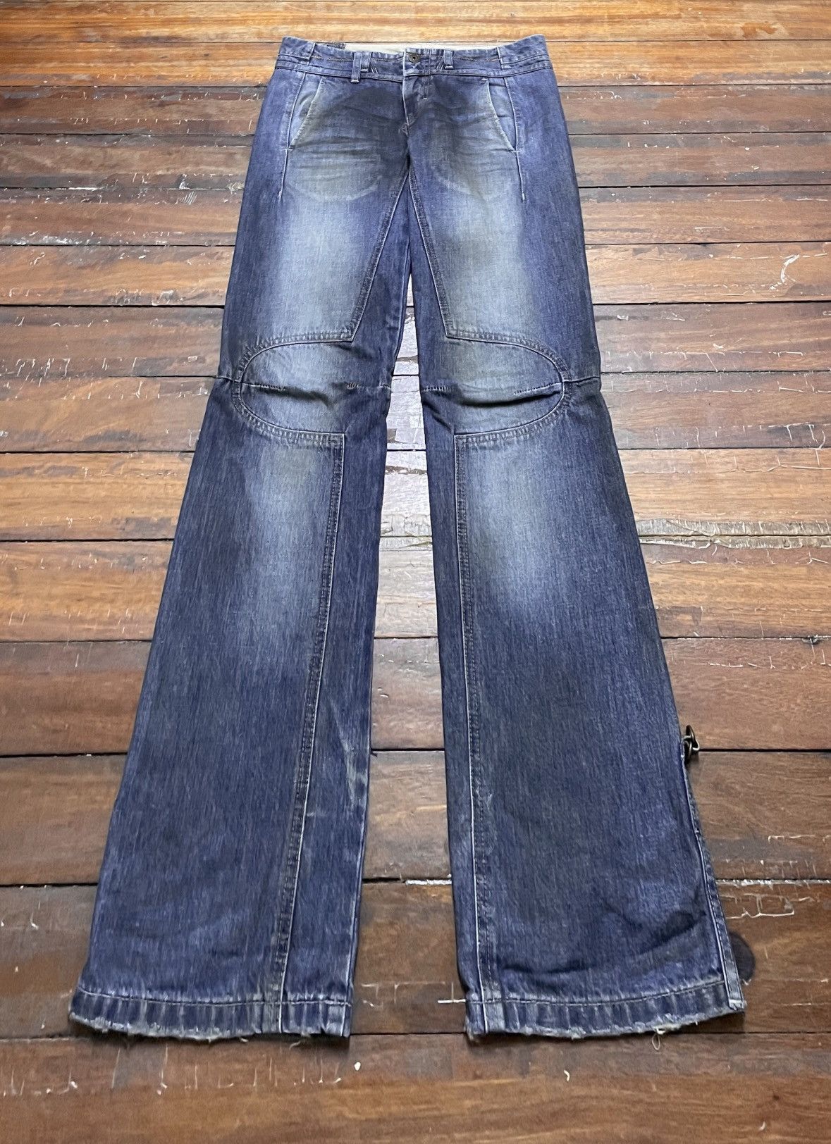 Marithe + Francois Girbaud Rare Vintage Marithe Francois Girbaud Flared Jeans 1990s Size US 31 - 1 Thumbnail