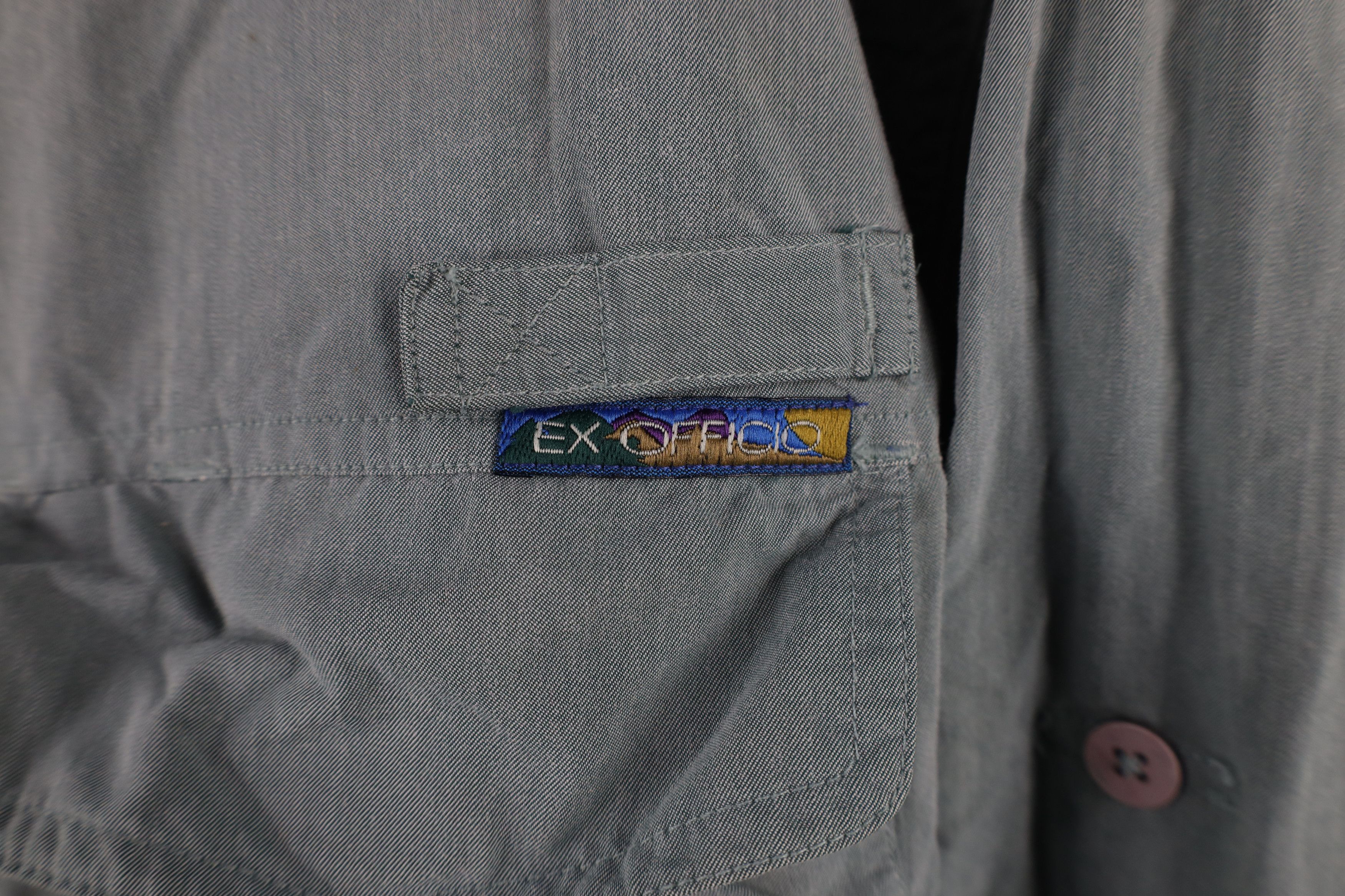 ExOfficio × Vintage Vintage 90s Exofficio Stonewash Hiking Safari Button Shirt Size US M / EU 48-50 / 2 - 4 Thumbnail