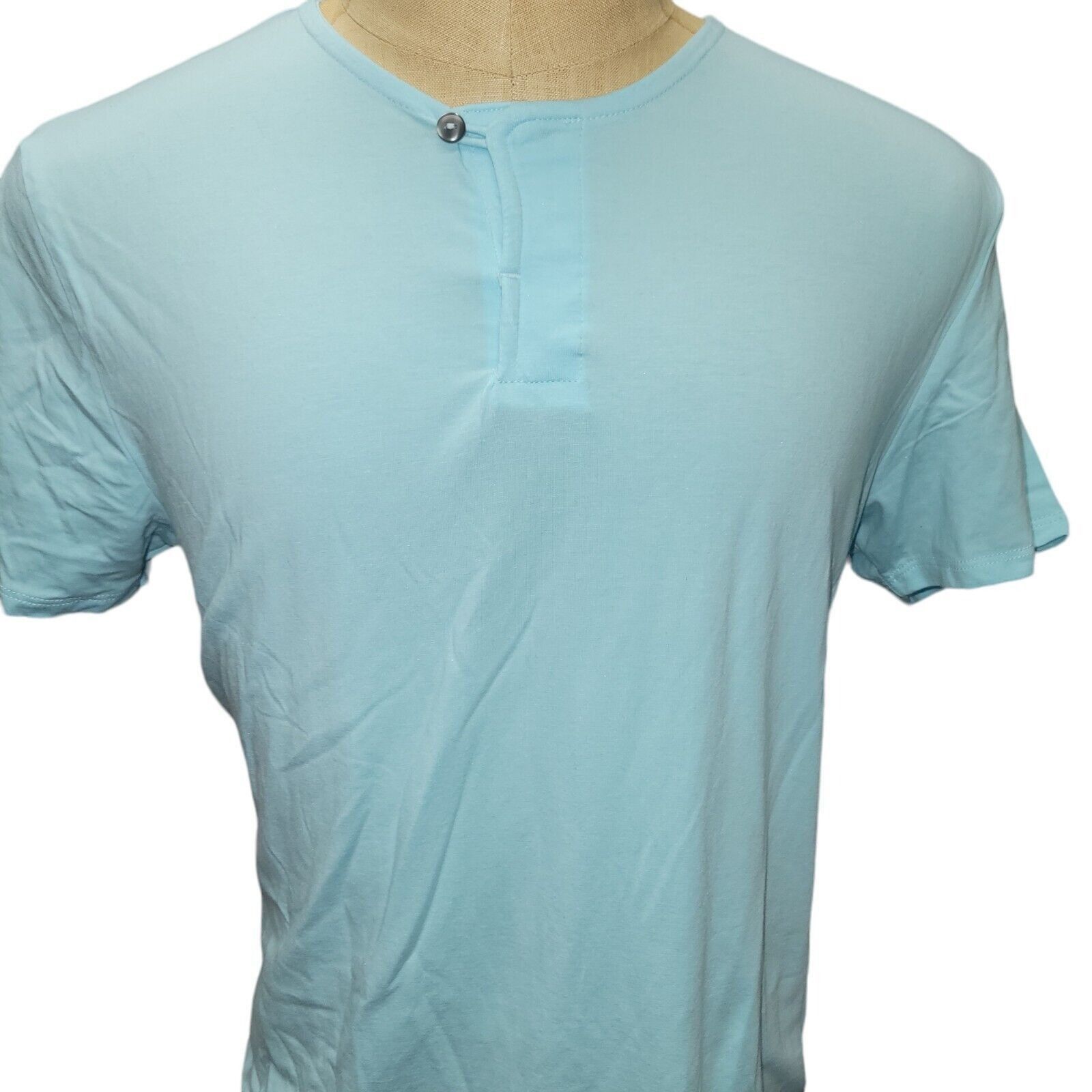 Alfani Men's Alfani Short Sleeve Henley. Size Medium. New With Ta Size US M / EU 48-50 / 2 - 4 Thumbnail