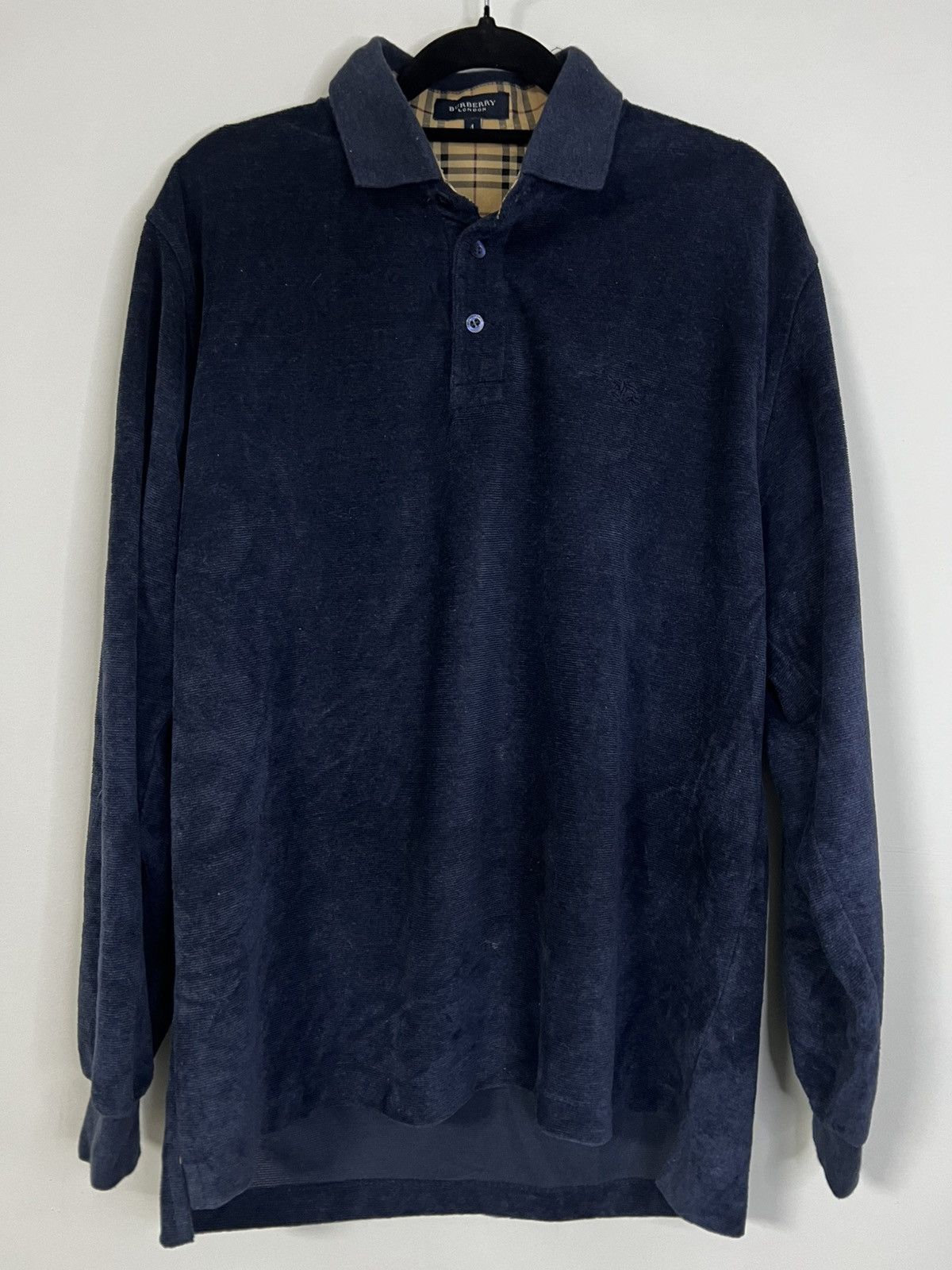 Burberry Burberry blue thick cotton polo shirt M Size US M / EU 48-50 / 2 - 1 Thumbnail